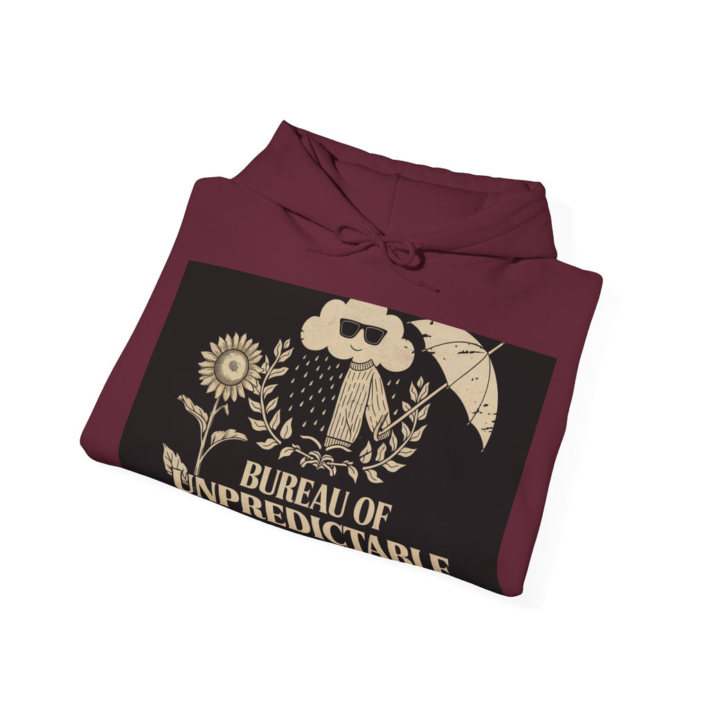 Bureau Of Unpredictable Suffering - Trendy Teez Funny Hoodie mockup