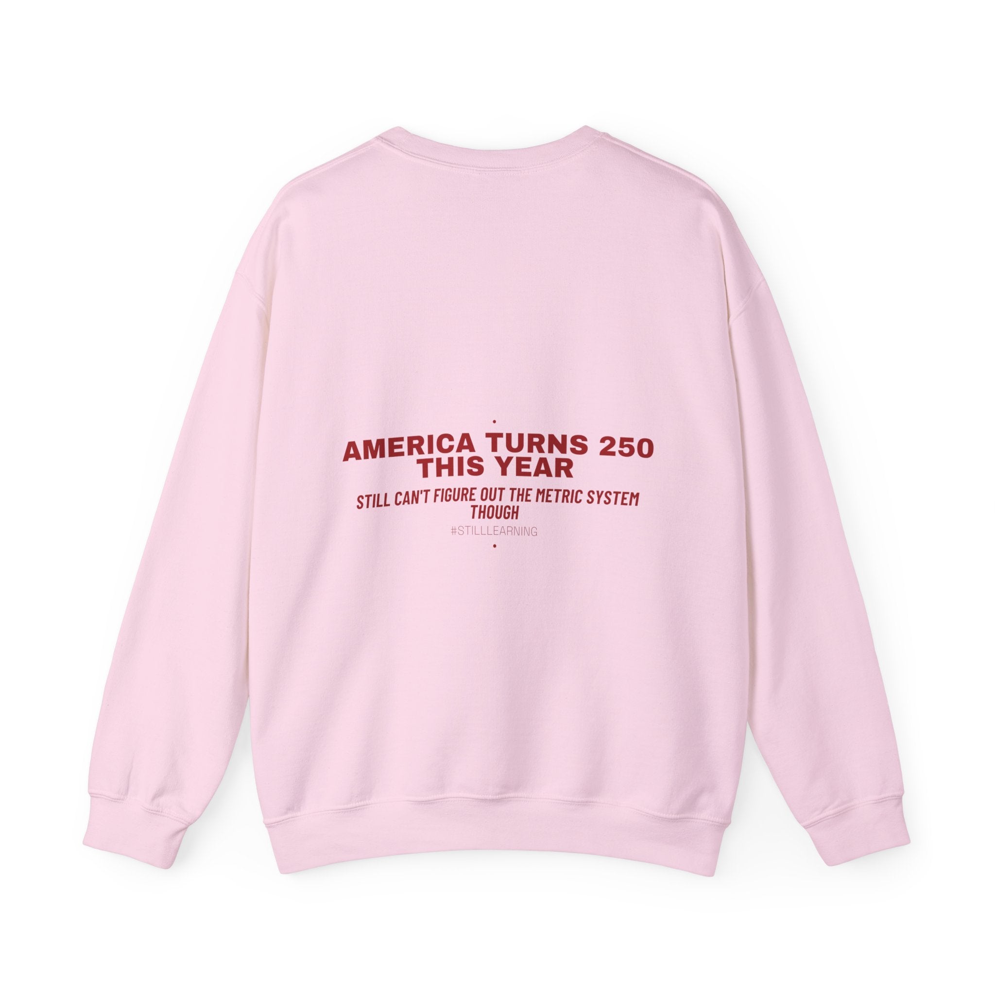 America Turns 250 This Year — Funny Crewneck (Back Print)
