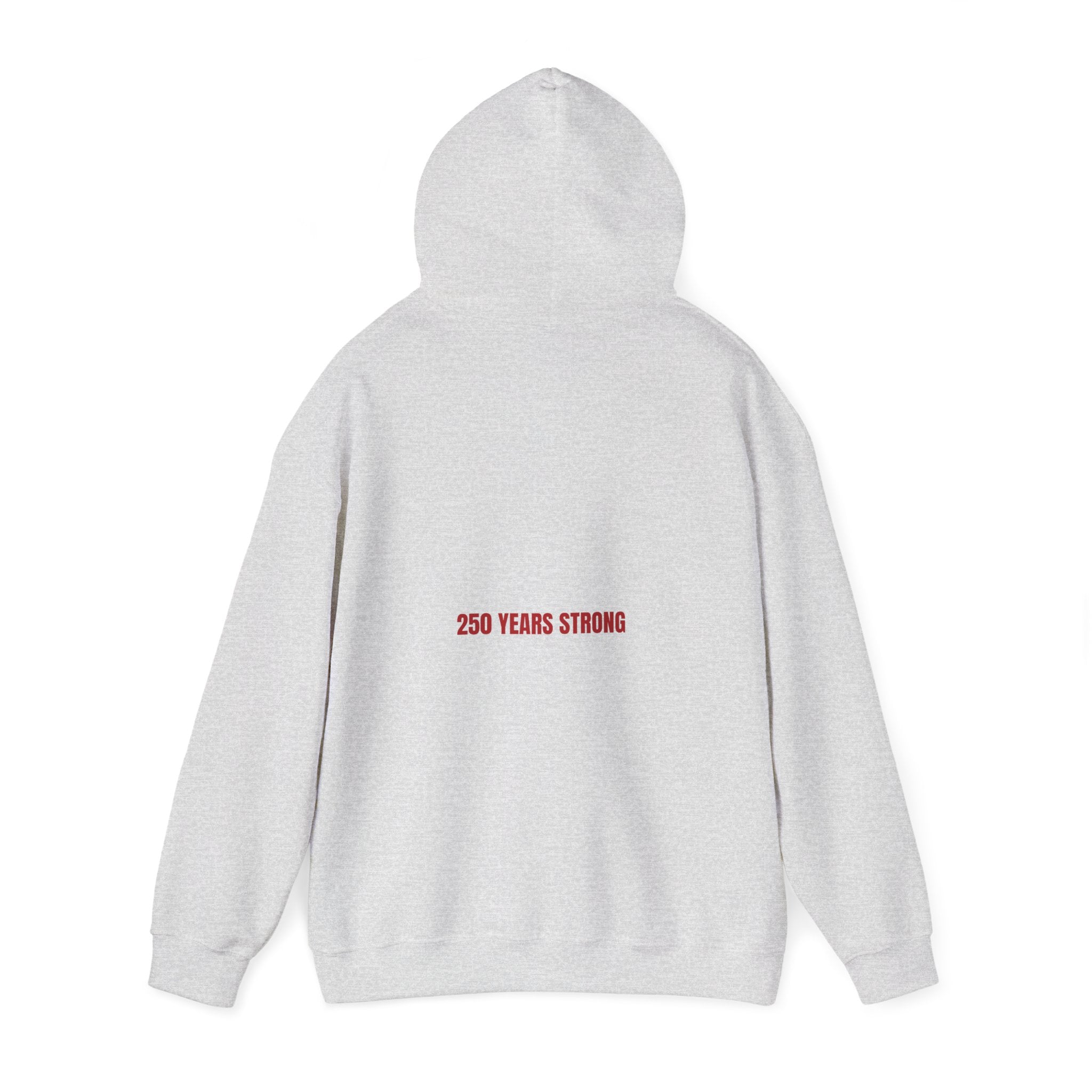 250 Years Strong — Funny Hoodie (Back Print)