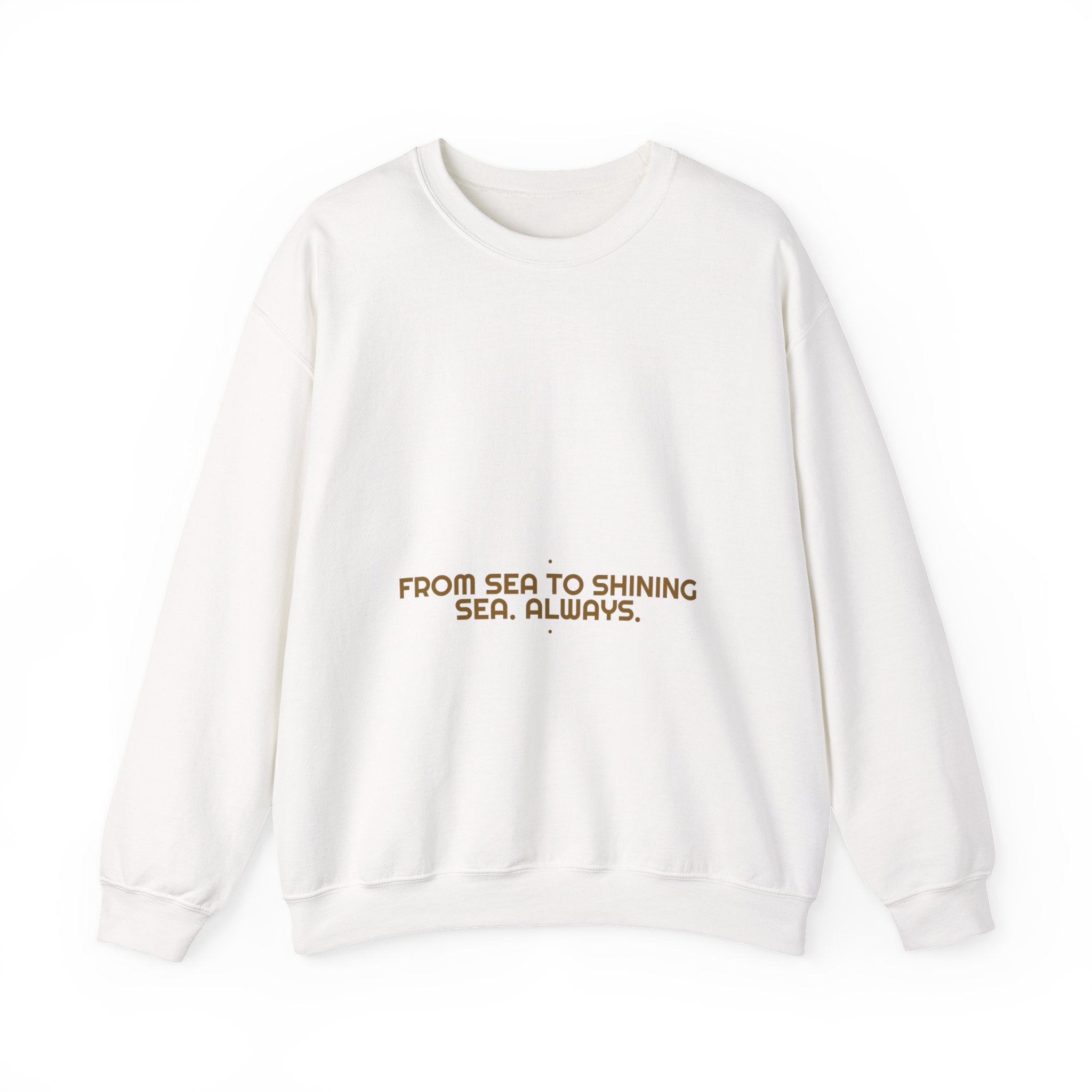 From Sea To Shining Sea. Always. - Trendy Teez Funny Crewneck mockup