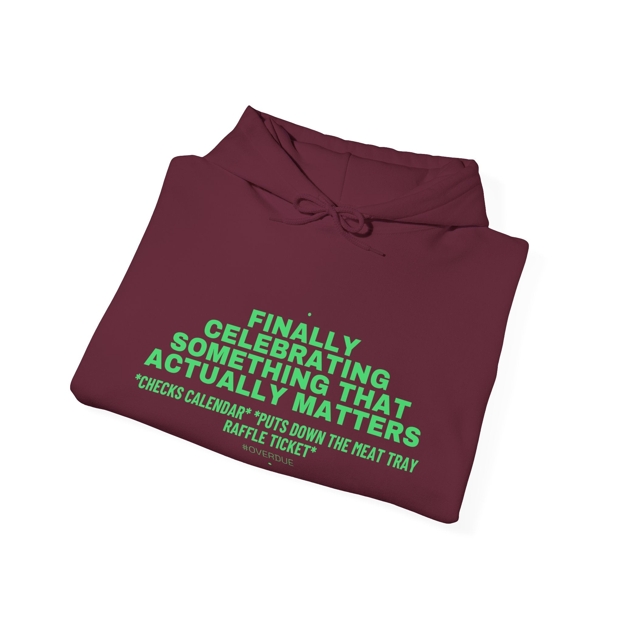 Finally Celebrating Something That Actually Mat... - Trendy Teez Funny Hoodie mockup