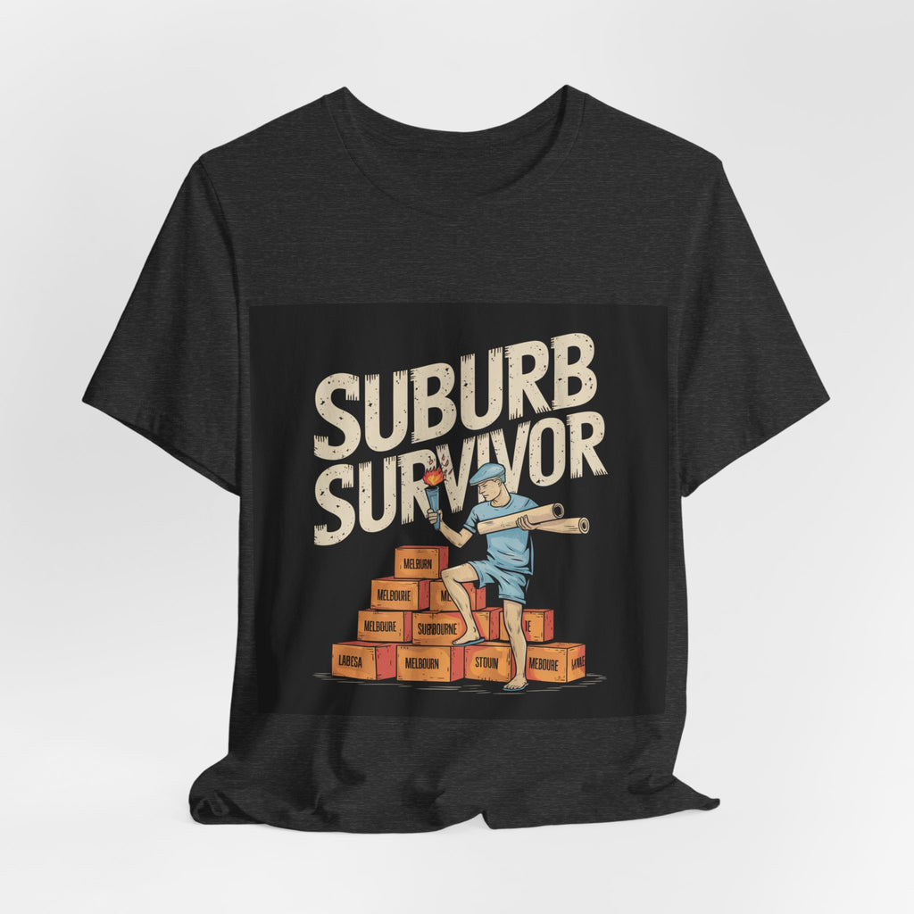 Suburb Survivor - Trendy Teez Funny Tee mockup