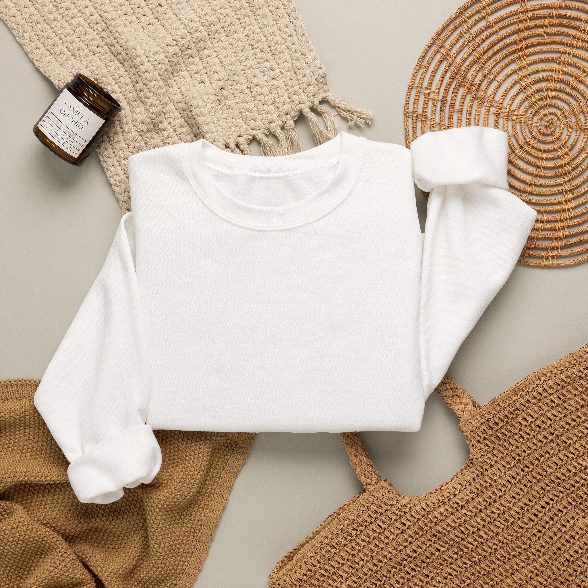 250 And Counting - Trendy Teez Funny Crewneck (Back Print) mockup