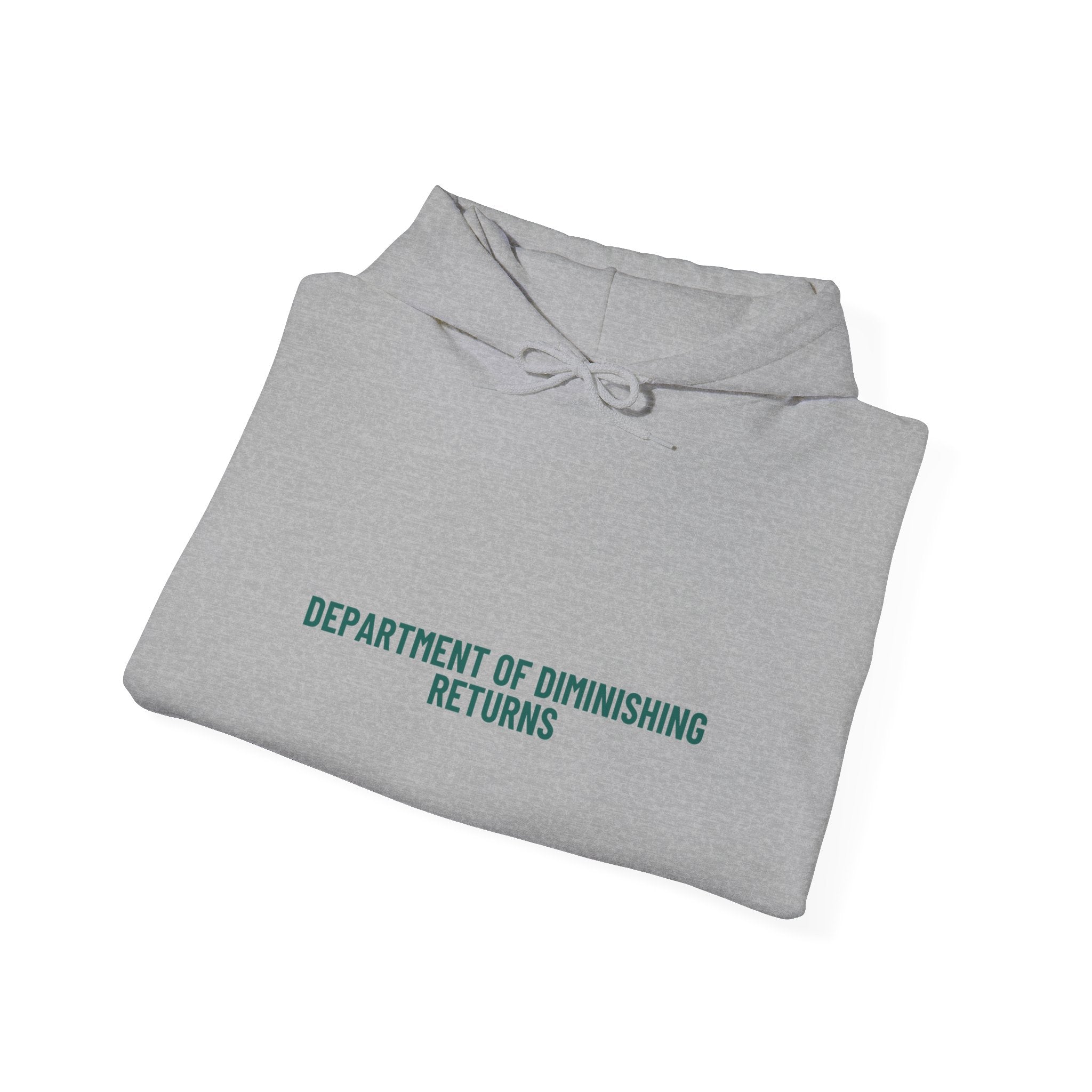 Department Of Diminishing Returns - Trendy Teez Funny Hoodie mockup