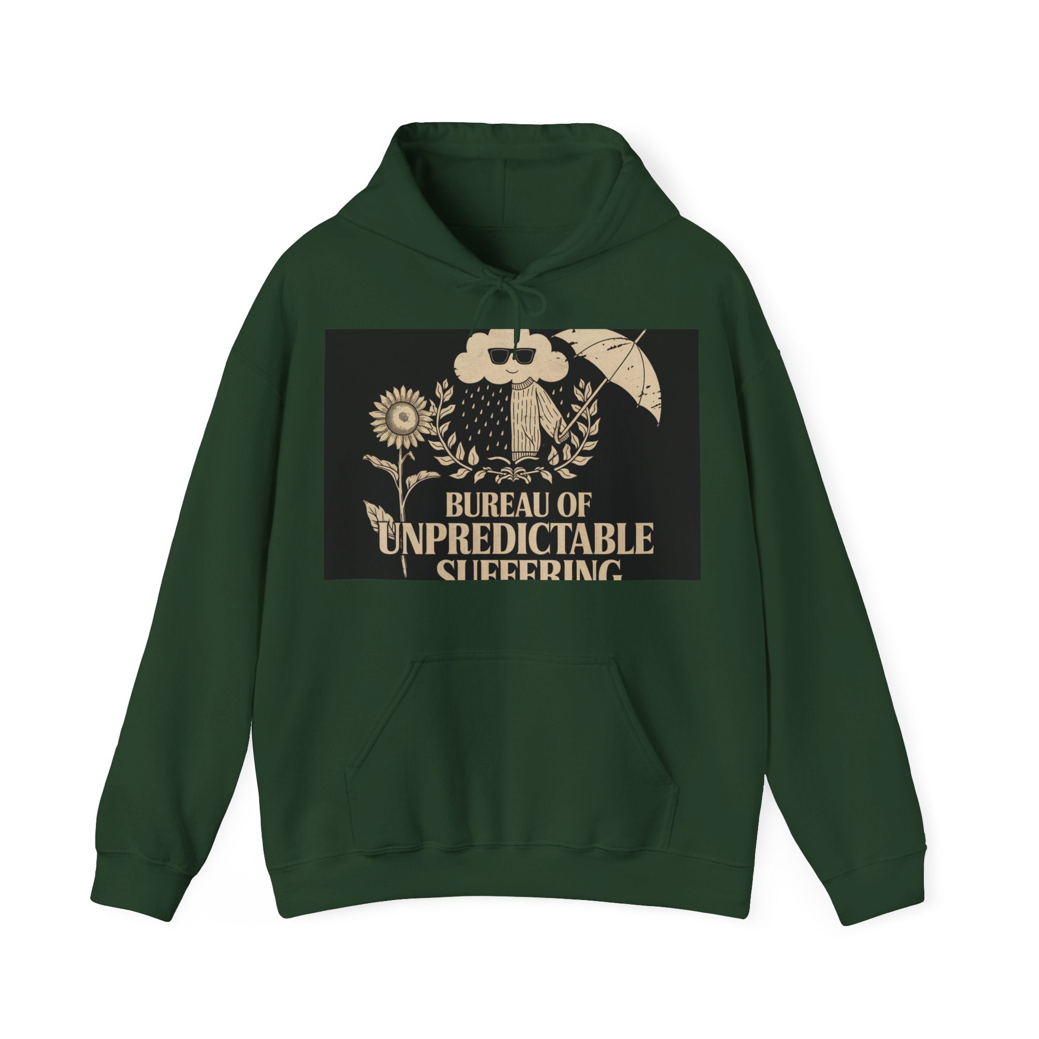 Bureau Of Unpredictable Suffering - Trendy Teez Funny Hoodie mockup