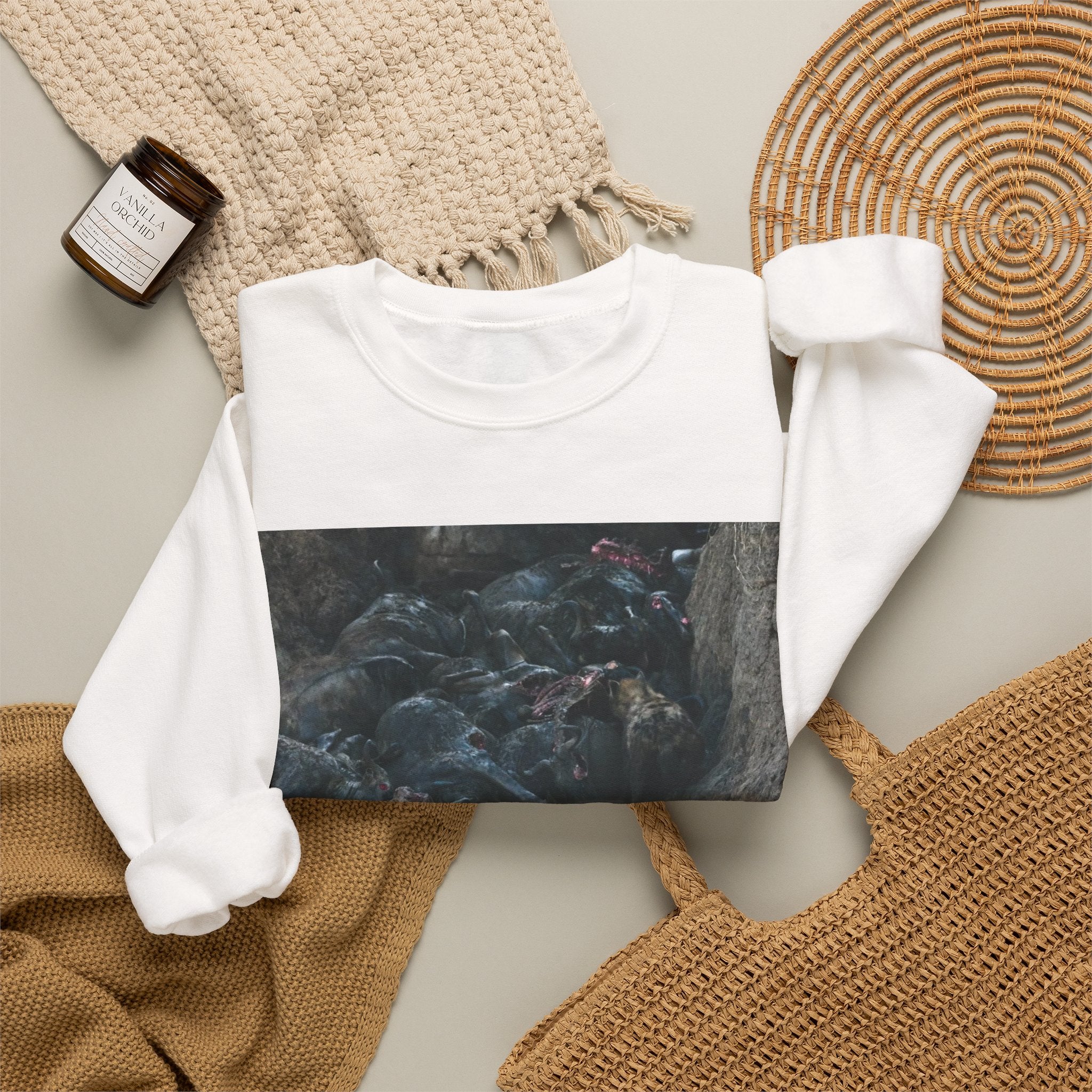 Feast / In The Surge To Cross The Mara River Th... — Hard Crewneck