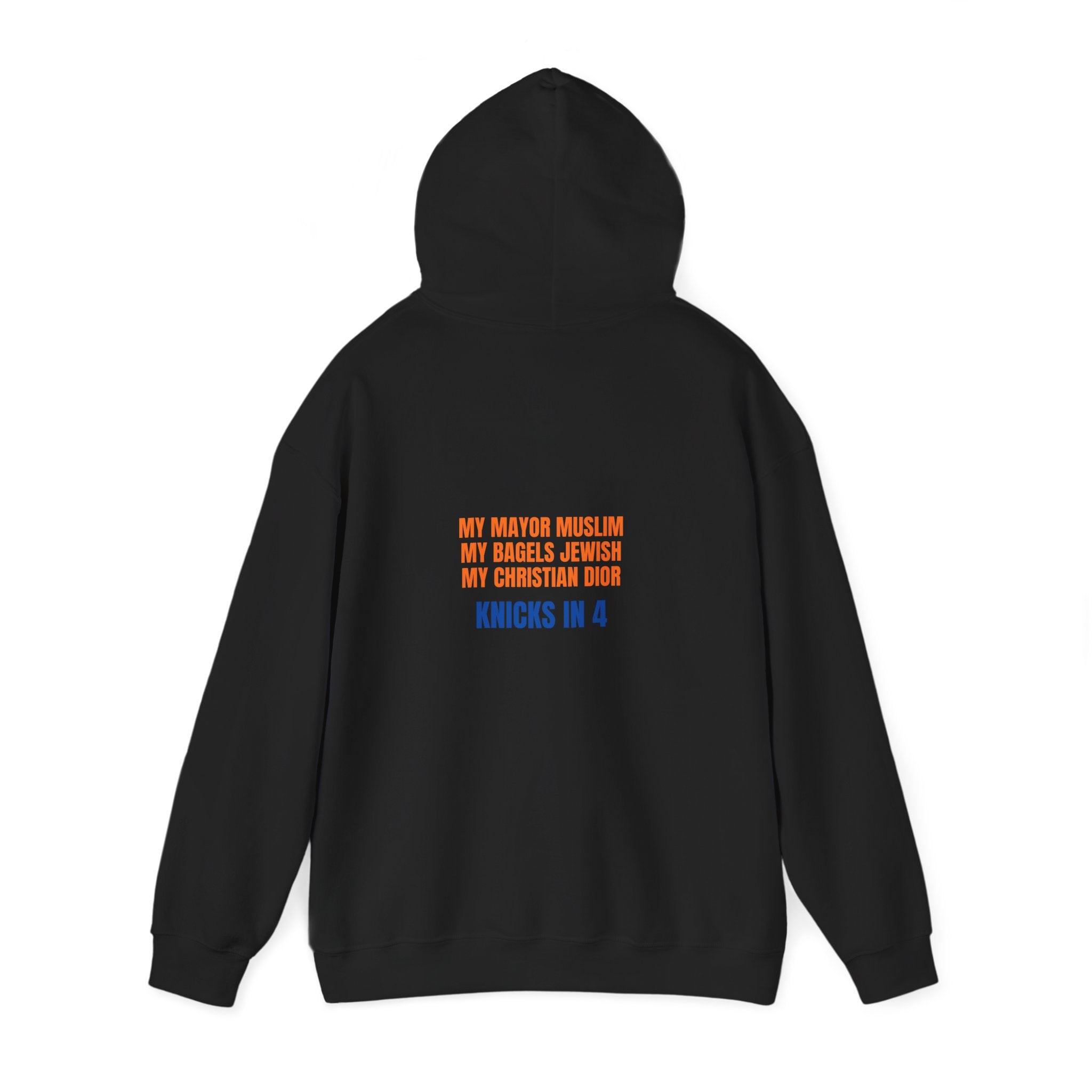 Knicks In 4 Liberty Ball - Trendy Teez Hoodie (Graphic Front + Text Back) mockup