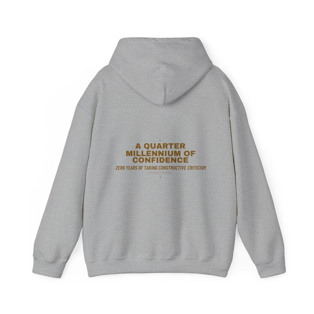 A Quarter Millennium Of Confidence — Funny Hoodie (Back Print)