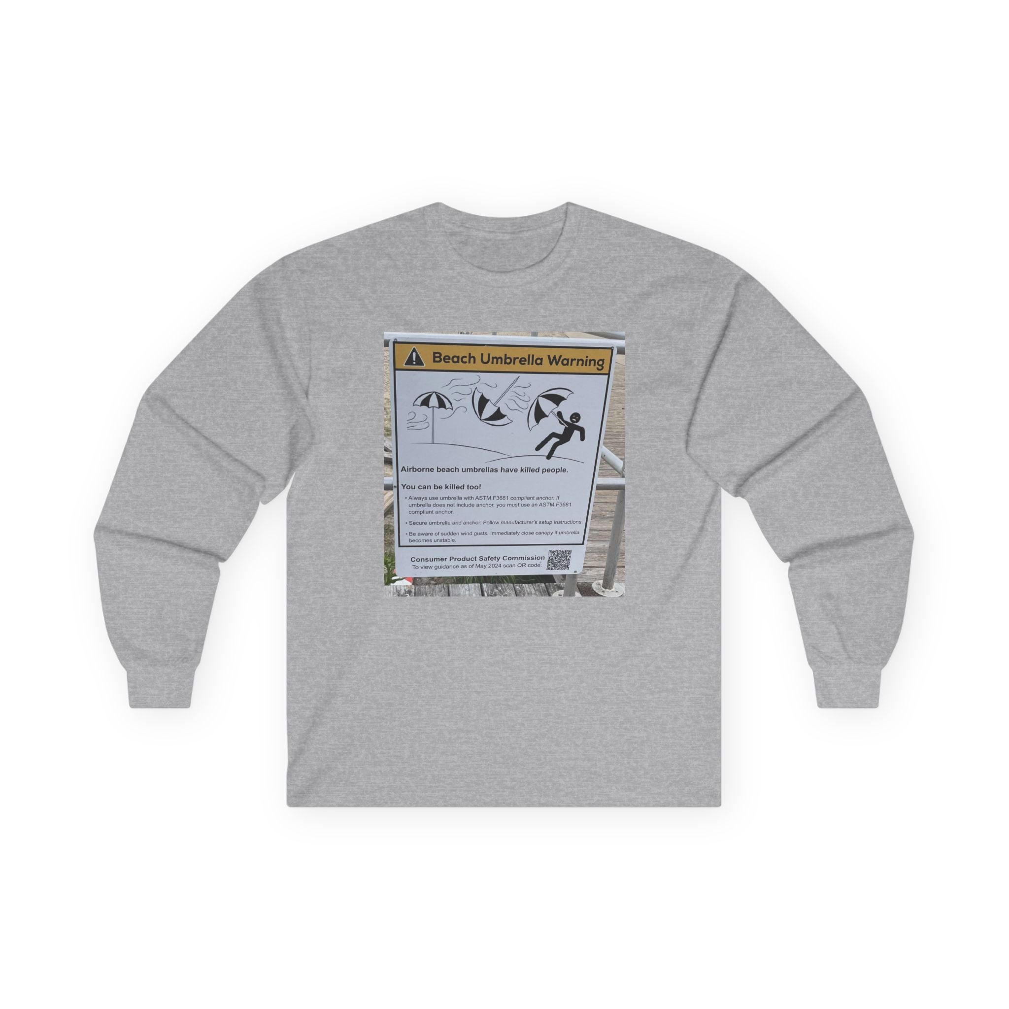 Flying Beach Umbrellas (Ocean City, Nj) — Hard Long Sleeve