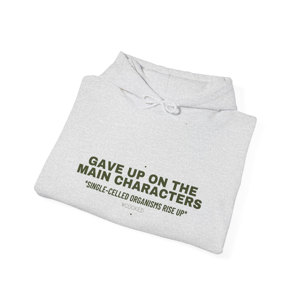 Gave Up On The Main Characters - Trendy Teez Funny Hoodie mockup