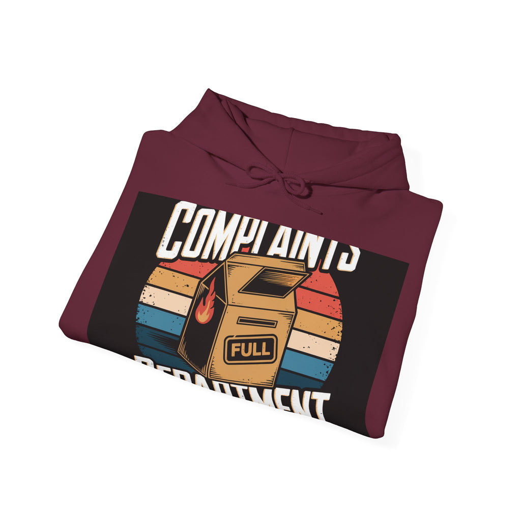 Complaints Department - Trendy Teez Funny Hoodie mockup