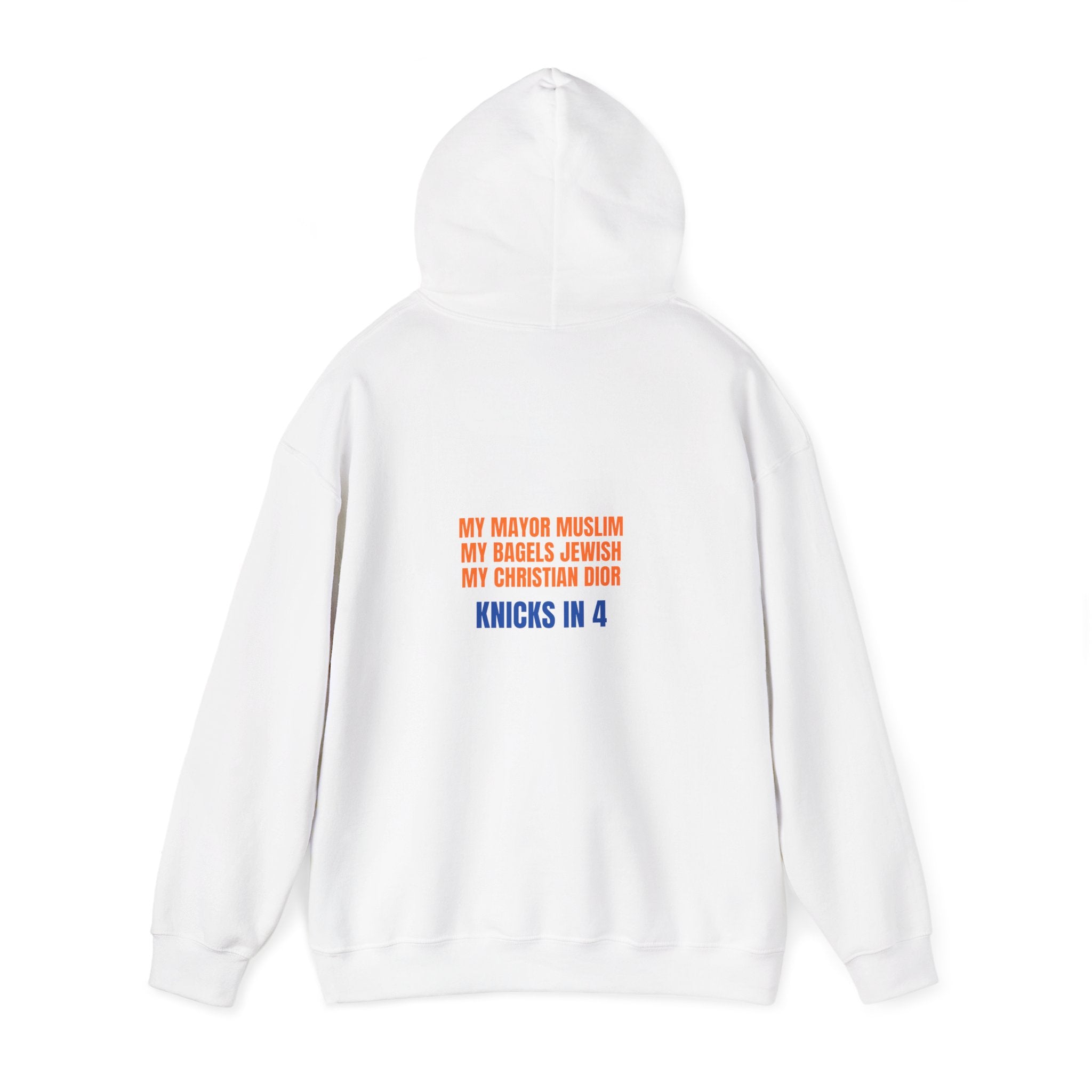 Knicks In 4 Liberty Ball - Trendy Teez Hoodie (Graphic Front + Text Back) mockup