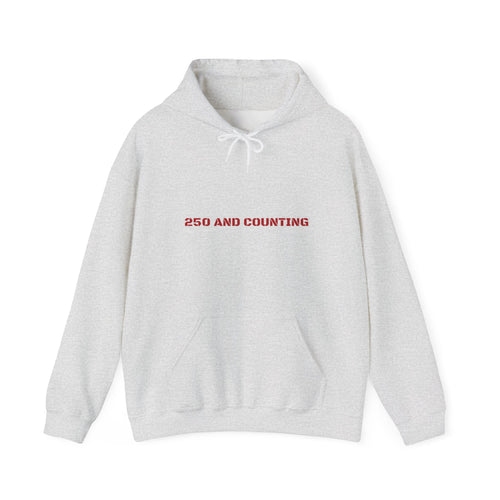 250 And Counting - Trendy Teez Funny Hoodie mockup