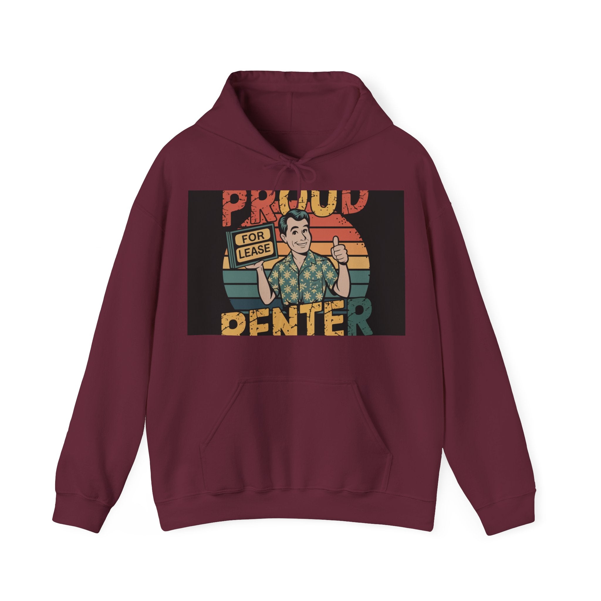 Proud Renter - Trendy Teez Funny Hoodie mockup