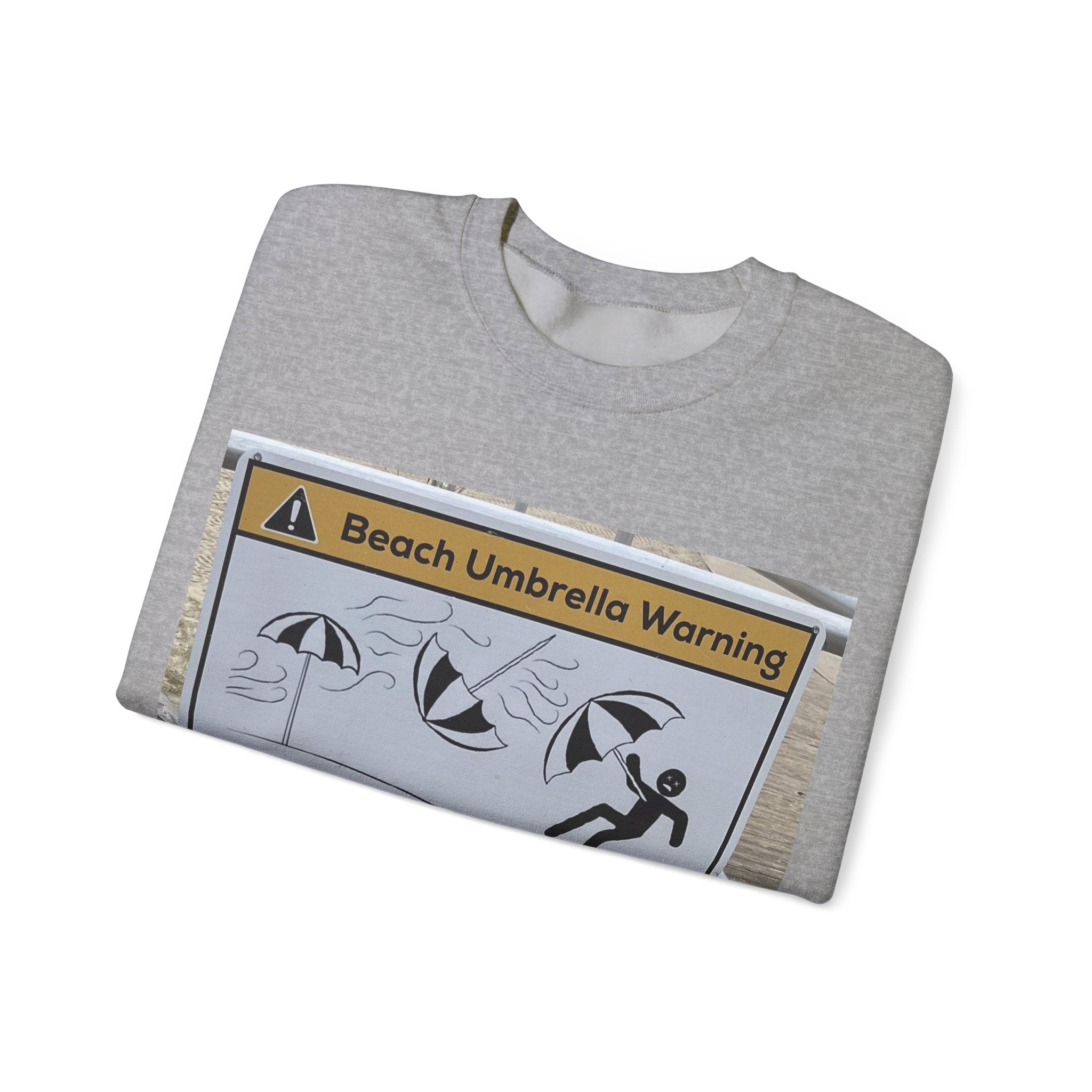 Flying Beach Umbrellas (Ocean City, Nj) — Hard Crewneck