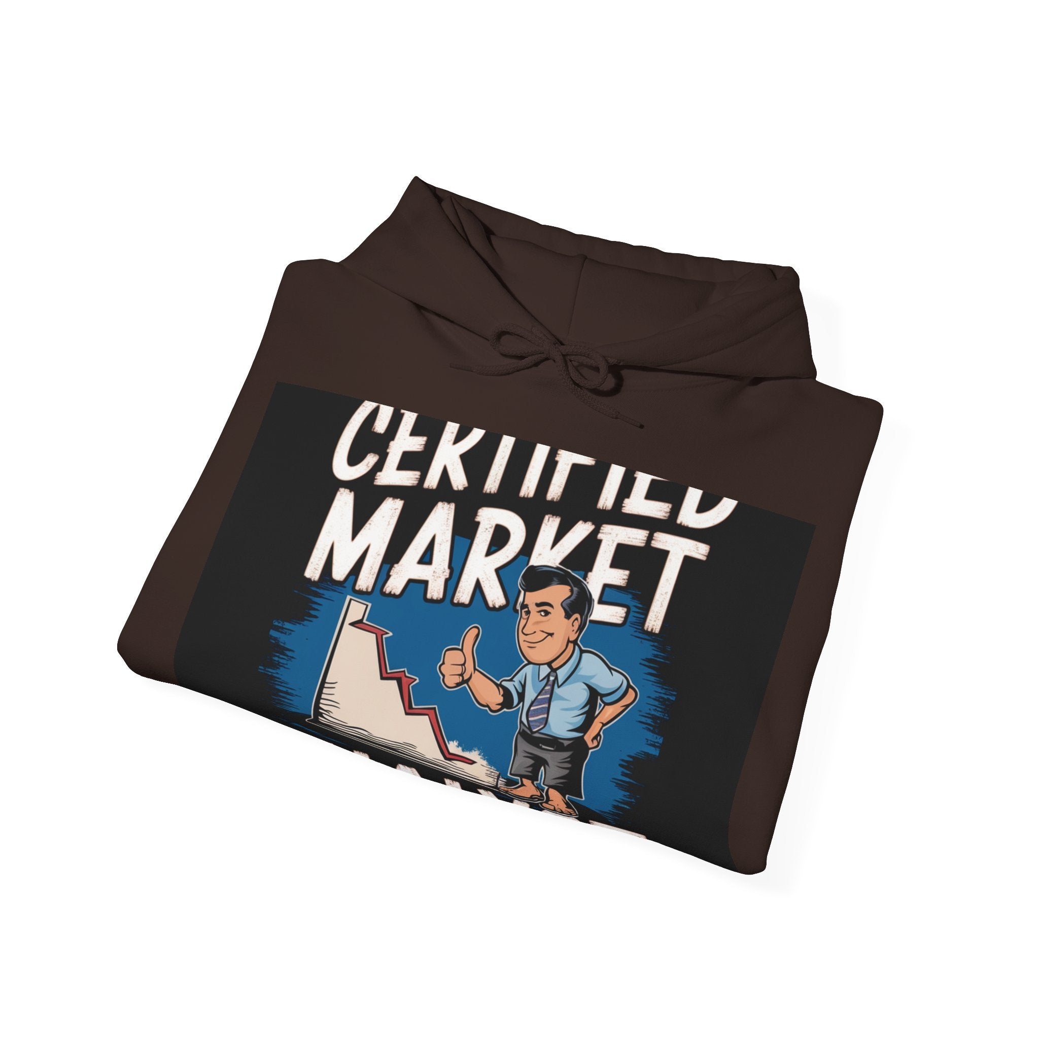 Certified Market Analyst - Trendy Teez Funny Hoodie mockup