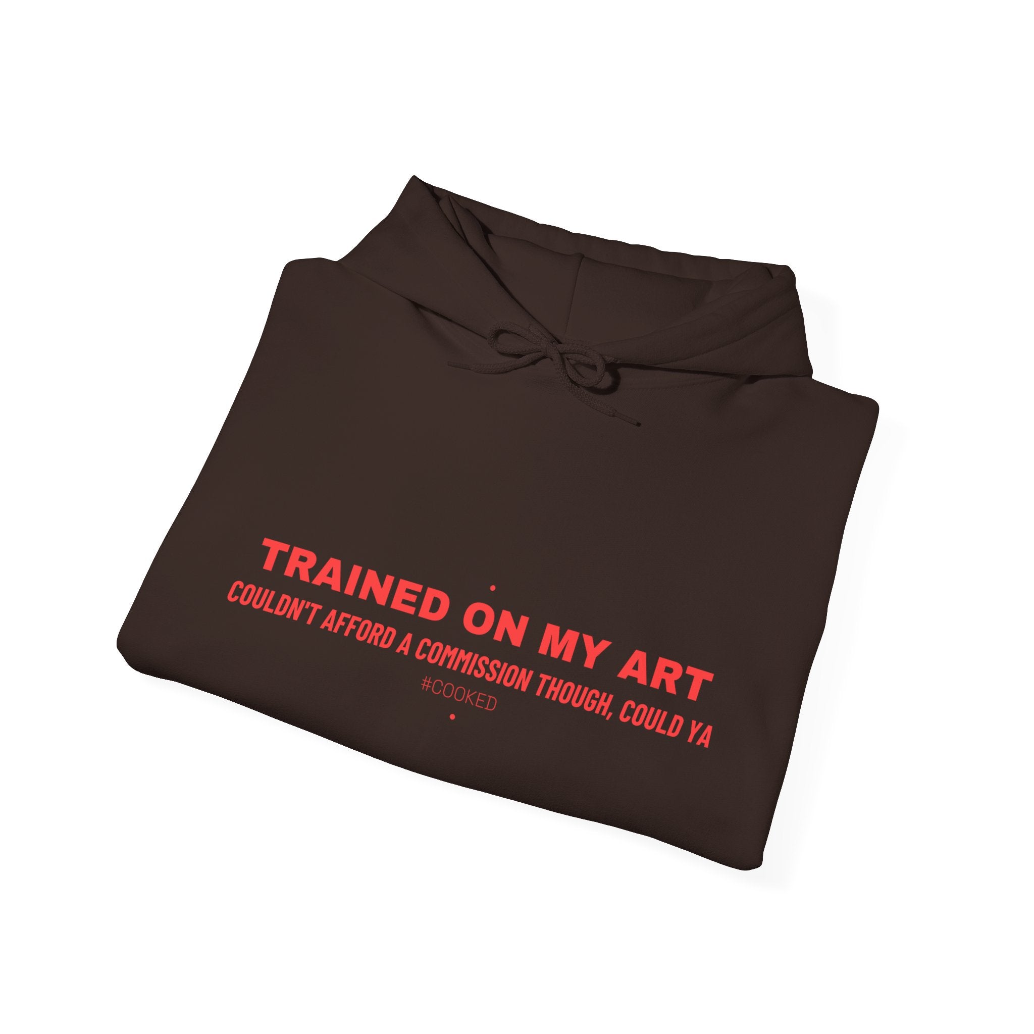 Trained On My Art - Trendy Teez Funny Hoodie mockup