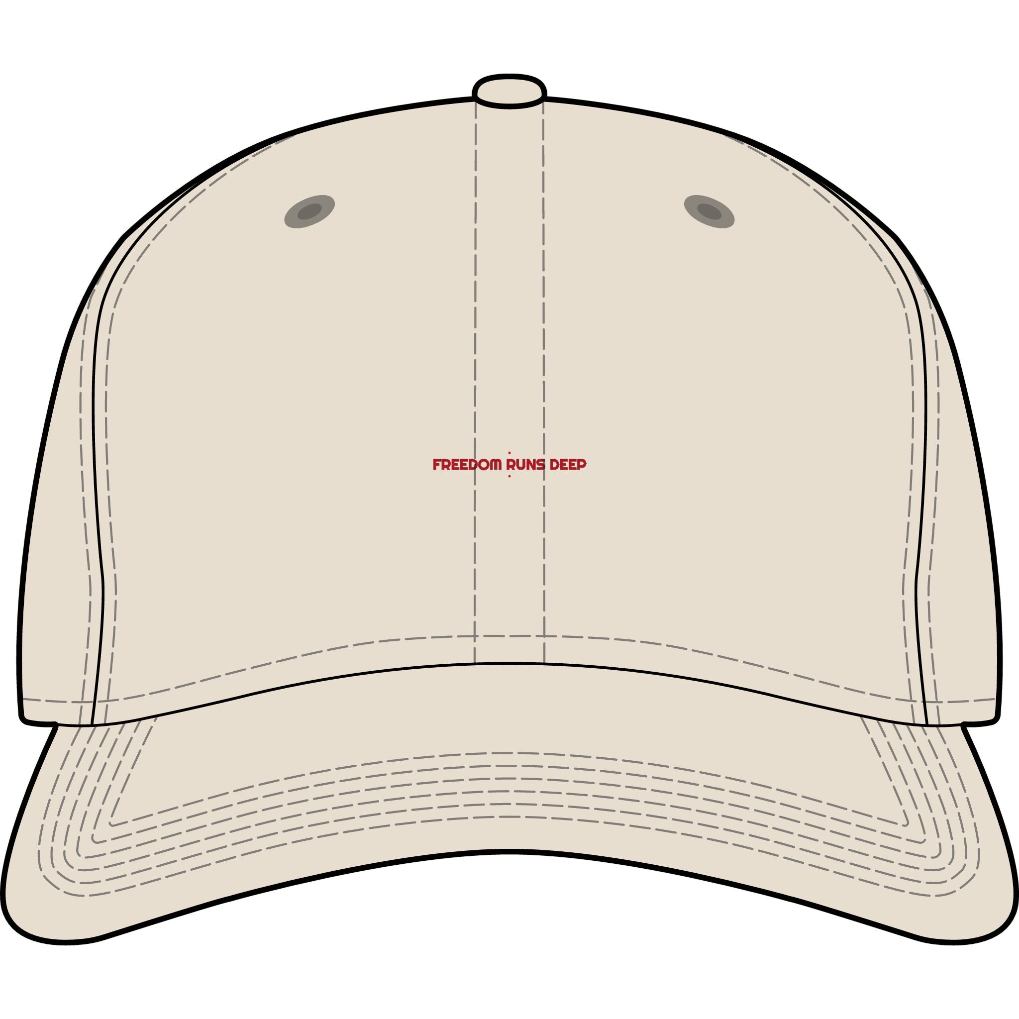 Freedom Runs Deep - Trendy Teez Funny Cap mockup