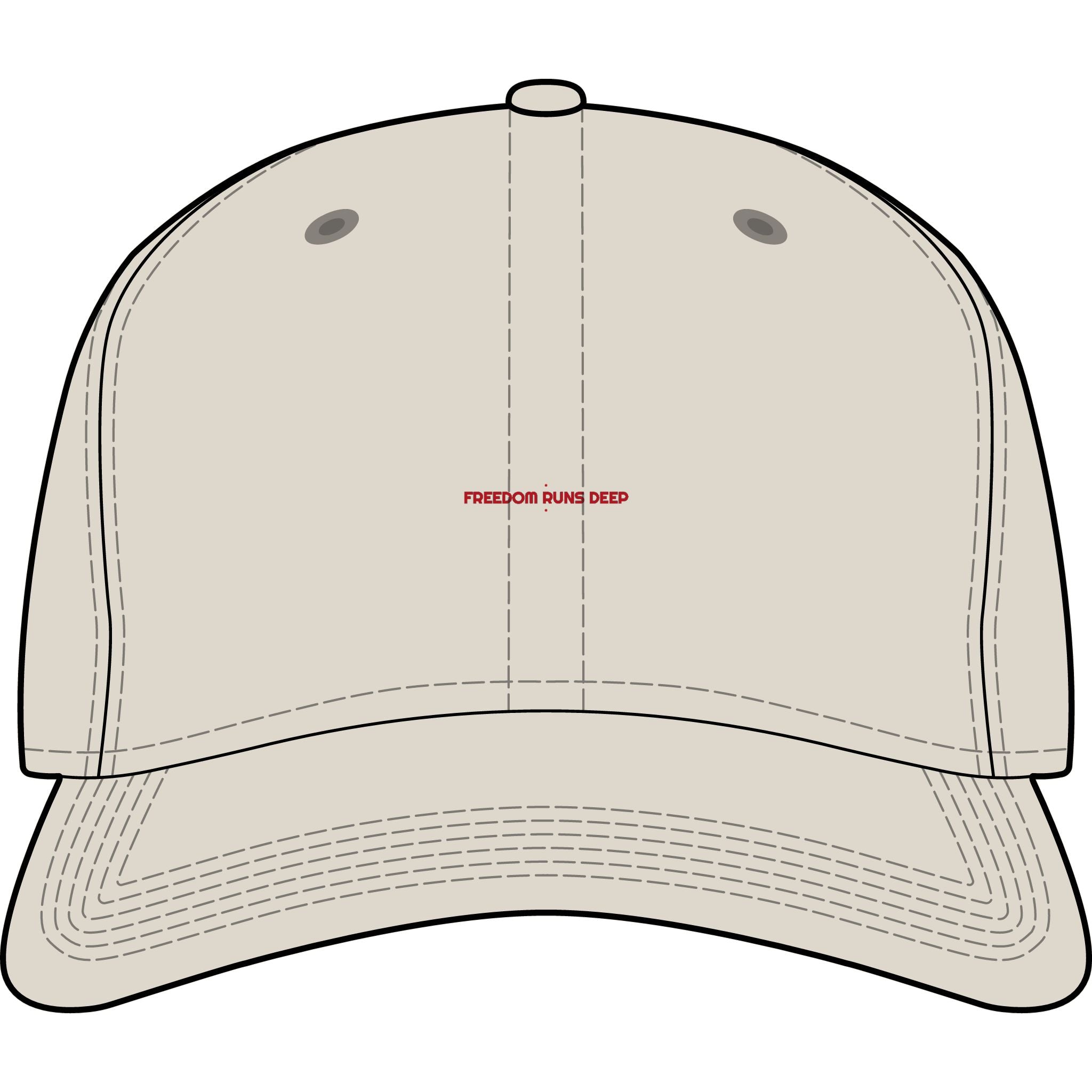 Freedom Runs Deep - Trendy Teez Funny Cap mockup
