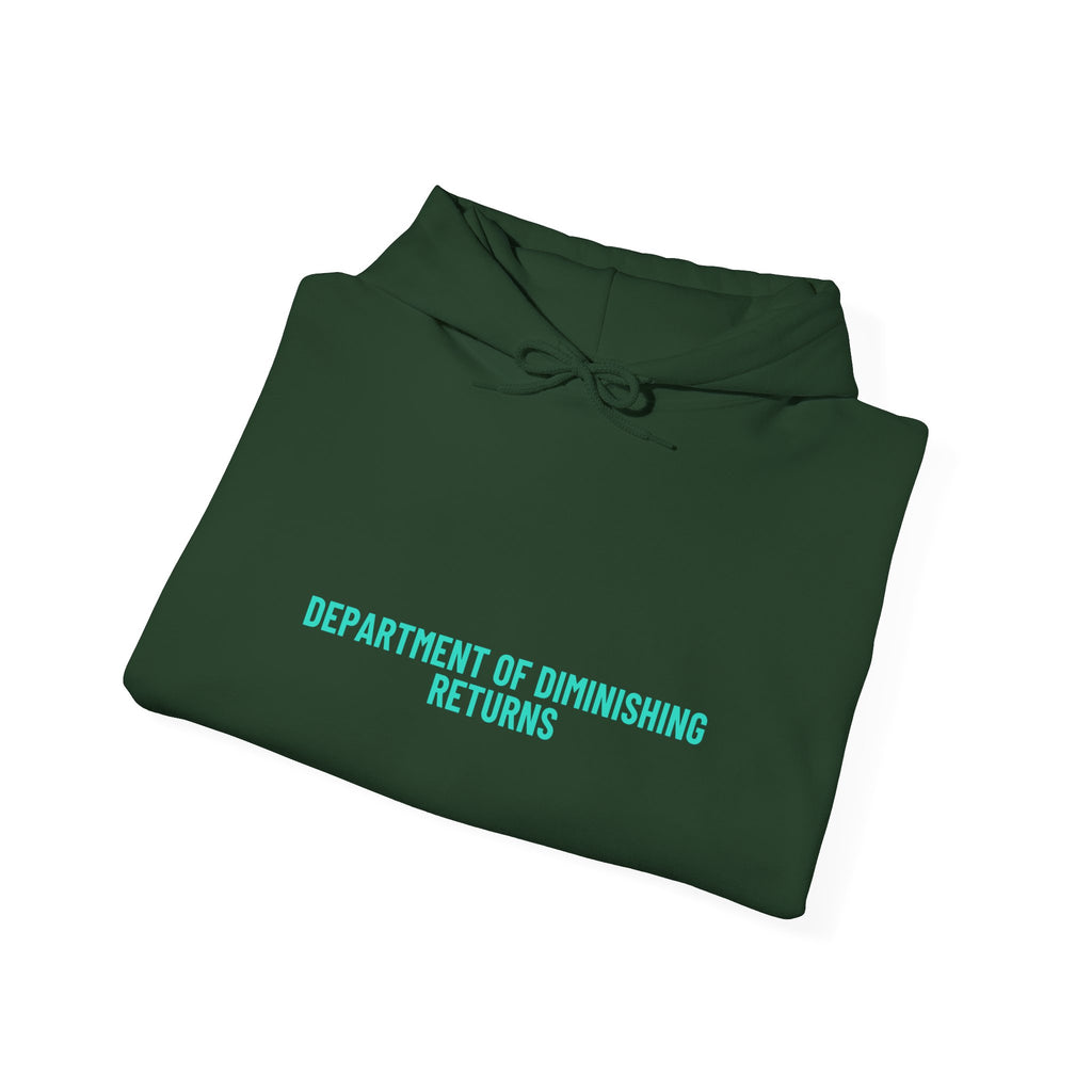 Department Of Diminishing Returns - Trendy Teez Funny Hoodie mockup