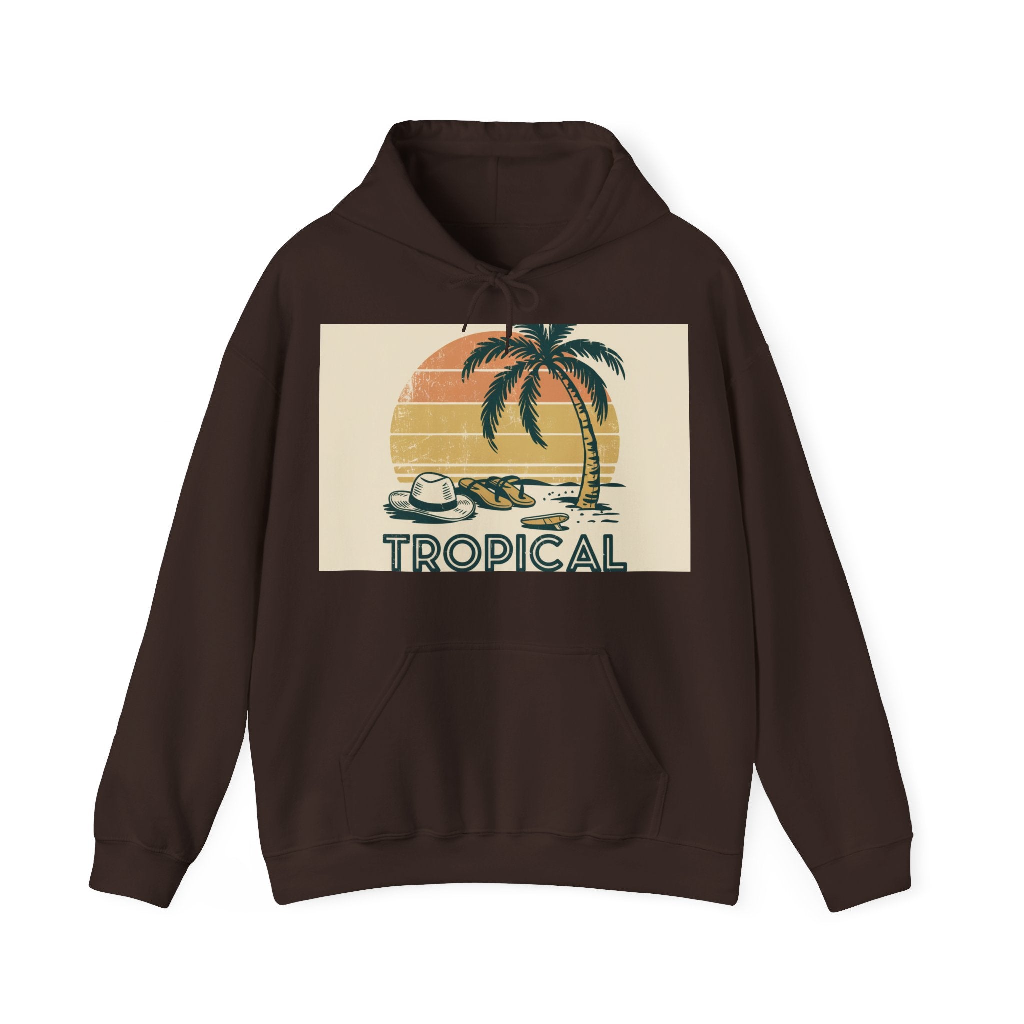 Tropical State Of Mind - Trendy Teez Funny Hoodie mockup