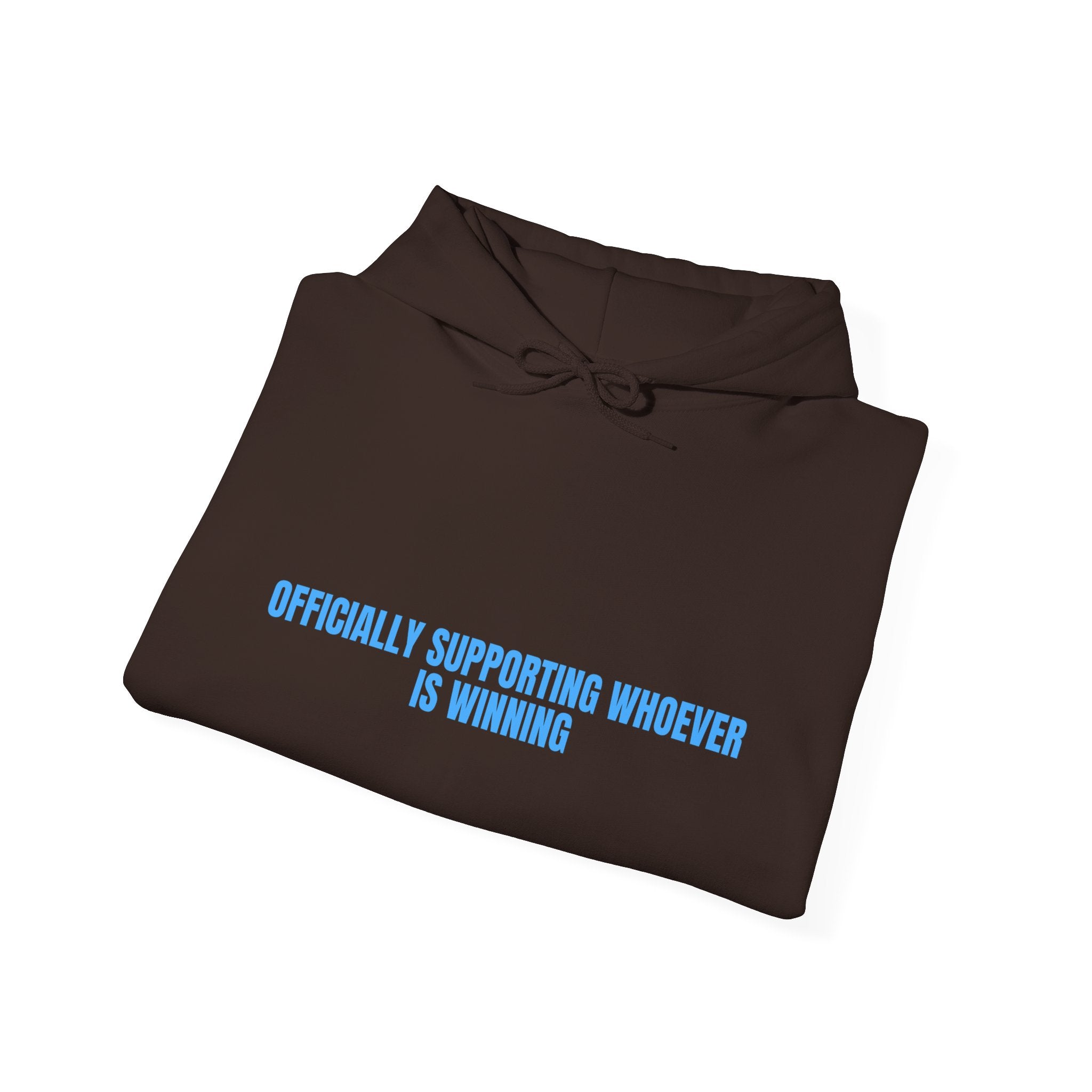 Officially Supporting Whoever Is Winning - Trendy Teez Funny Hoodie mockup