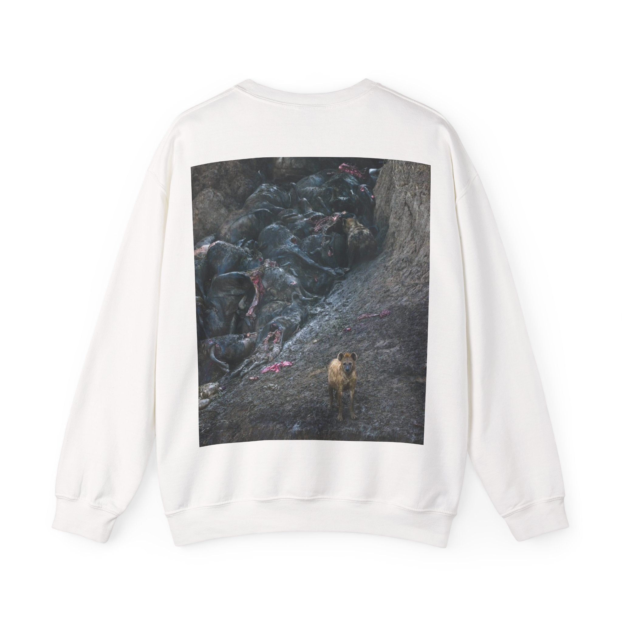 Feast / In The Surge To Cross The Mara River Th... — Hard Crewneck (Back Print)
