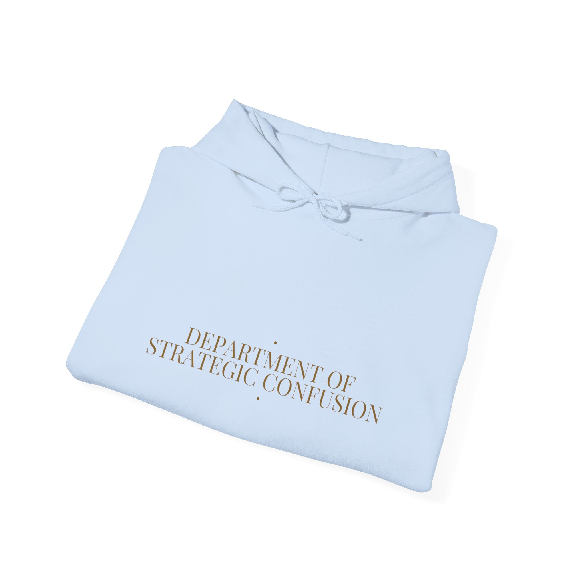 Department Of Strategic Confusion - Trendy Teez Funny Hoodie mockup