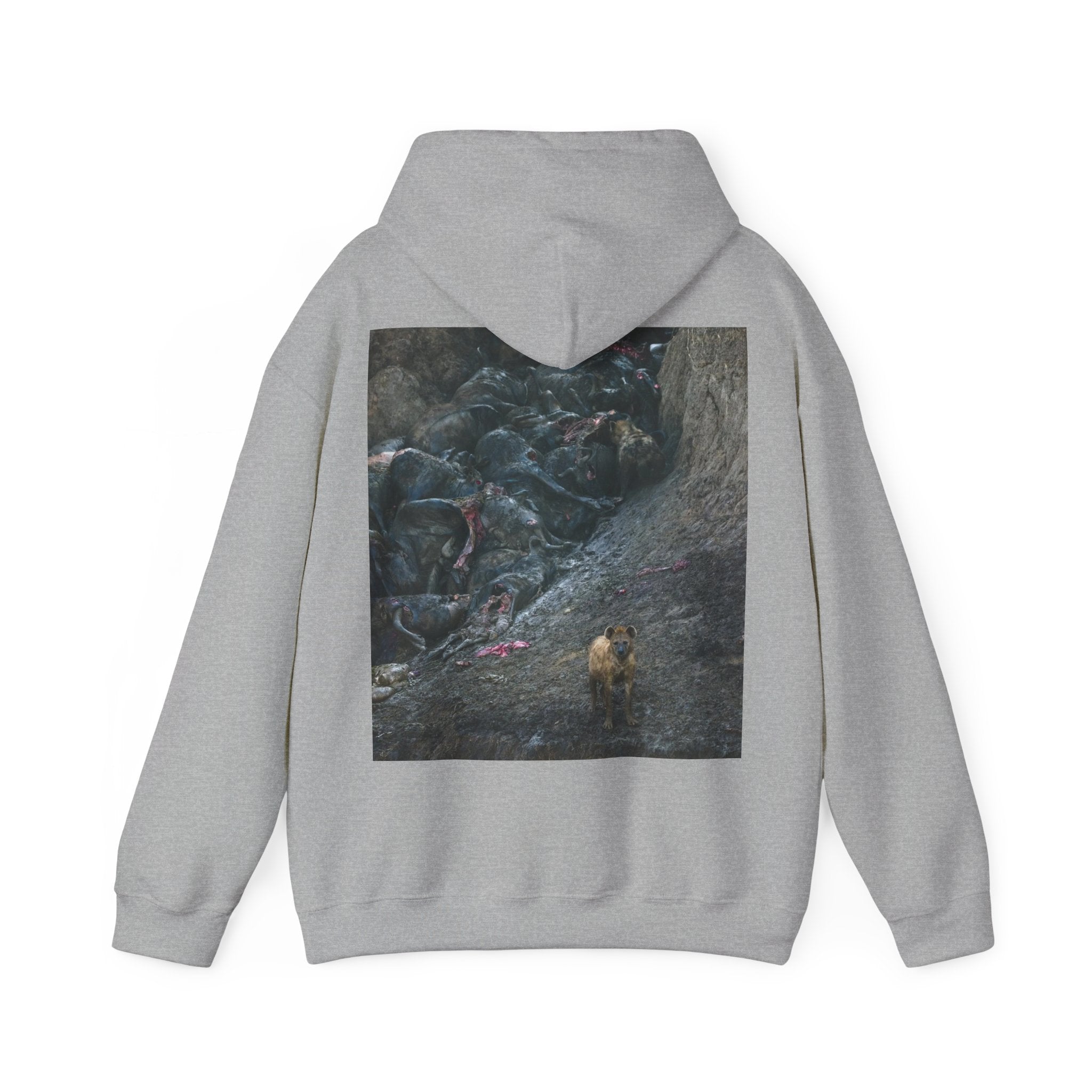 Feast / In The Surge To Cross The Mara River Th... — Hard Hoodie (Back Print)