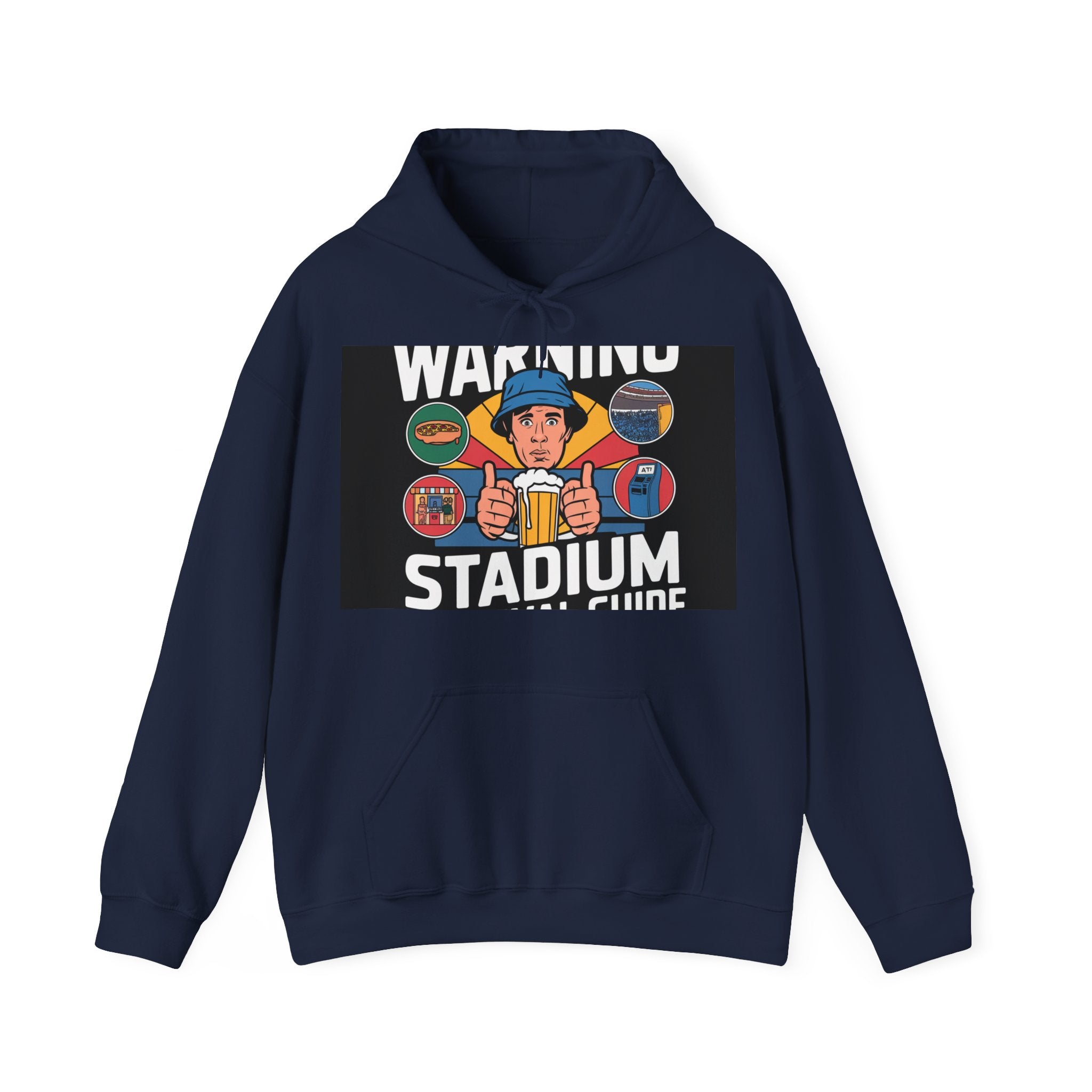 Stadium Survival Guide - Trendy Teez Funny Hoodie mockup