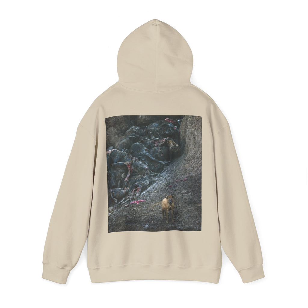Feast / In The Surge To Cross The Mara River Th... — Hard Hoodie (Back Print)