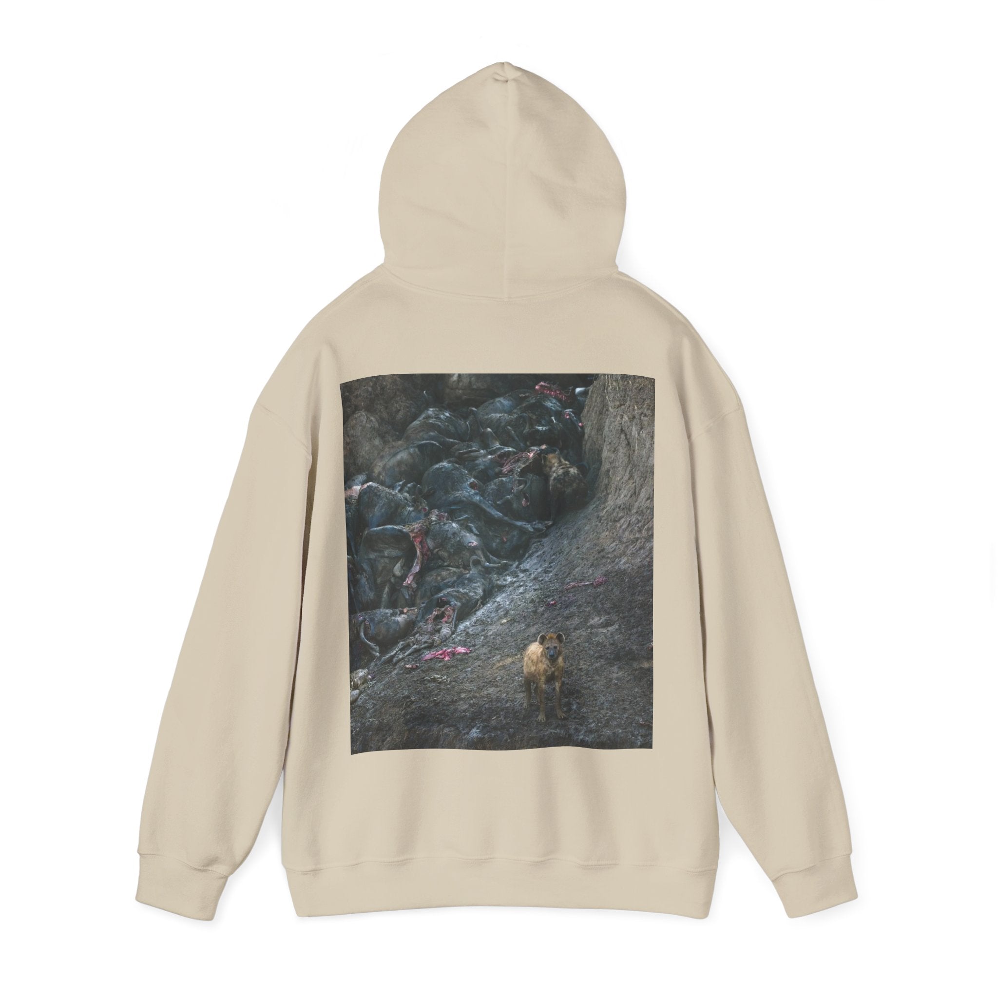 Feast / In The Surge To Cross The Mara River Th... — Hard Hoodie (Back Print)
