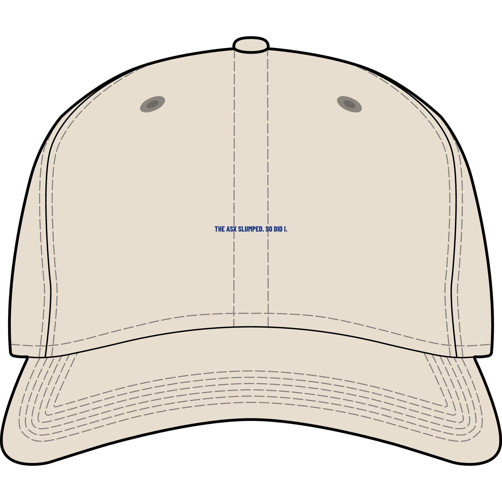 The Asx Slumped. So Did I. - Trendy Teez Funny Cap mockup
