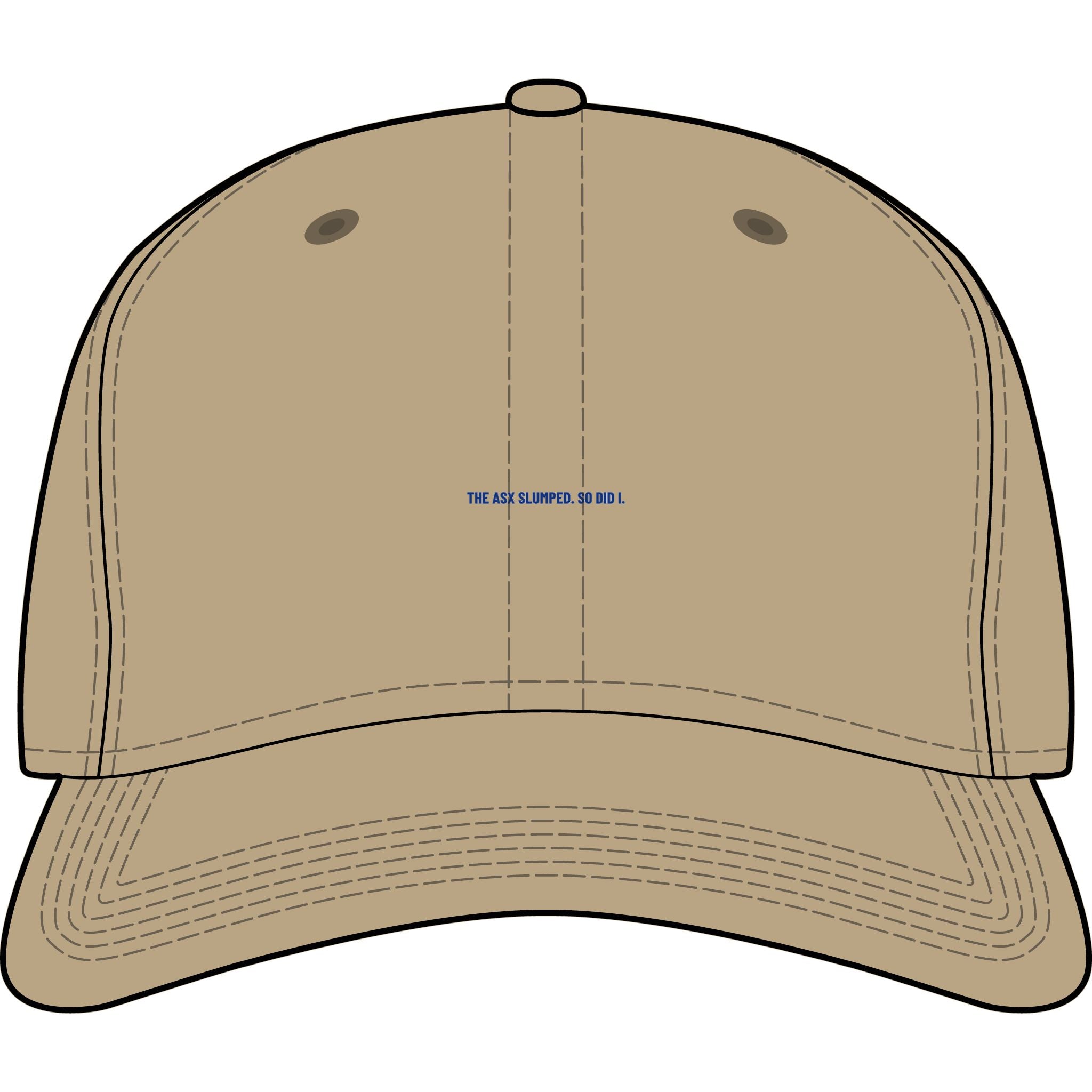 The Asx Slumped. So Did I. - Trendy Teez Funny Cap mockup