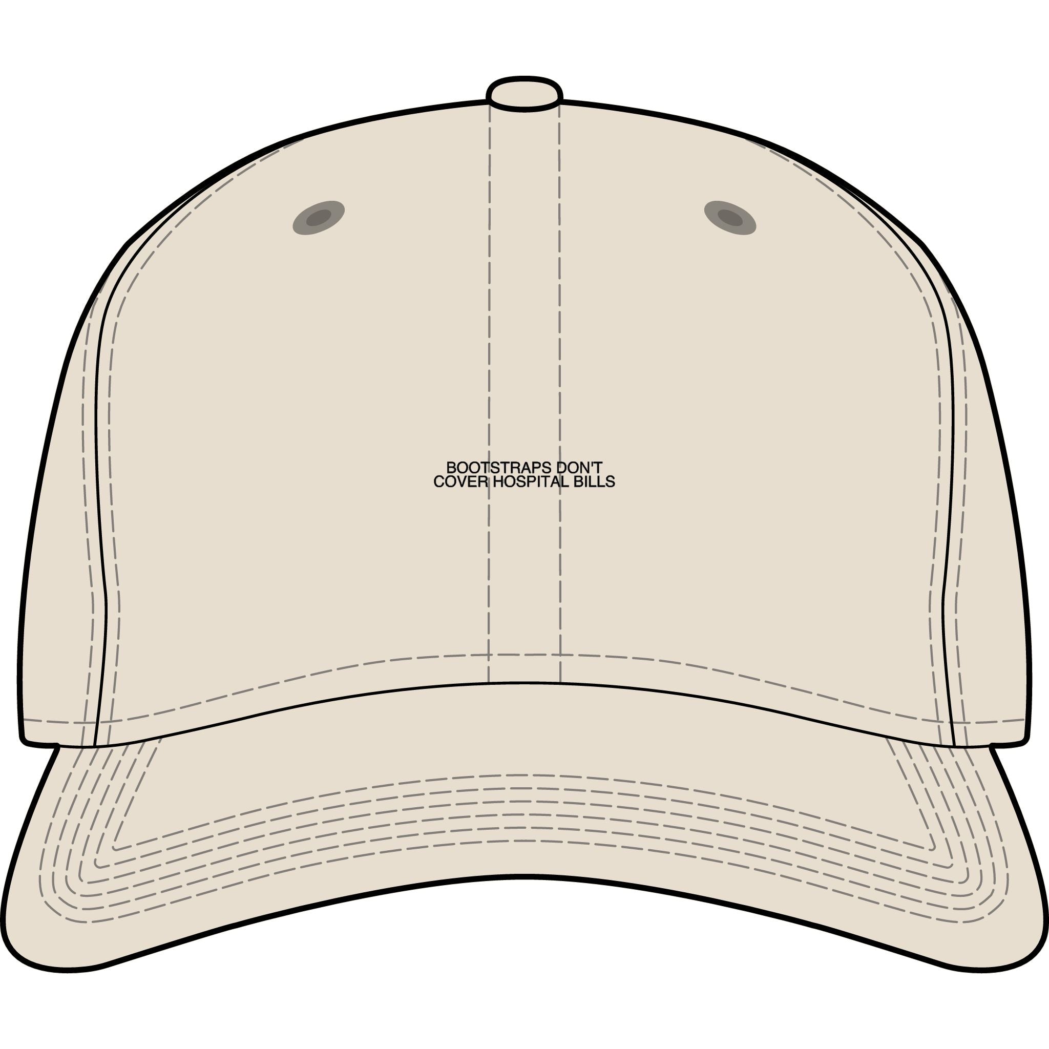 Bootstraps Don'T Cover Hospital Bills — Funny Cap