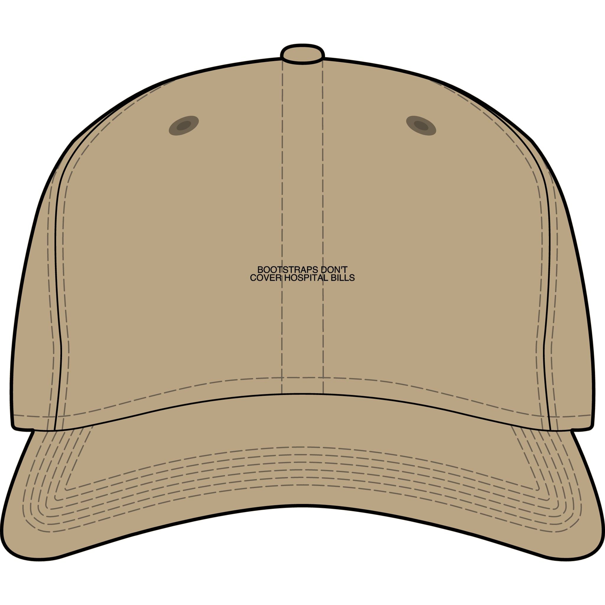 Bootstraps Don'T Cover Hospital Bills — Funny Cap