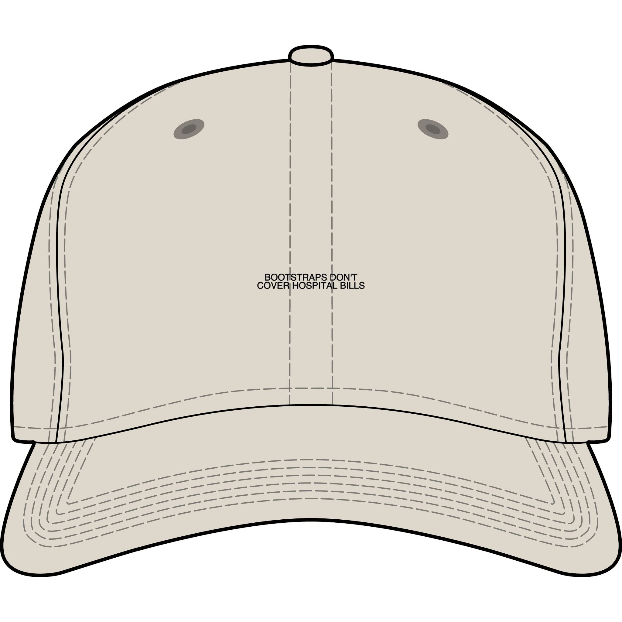 Bootstraps Don'T Cover Hospital Bills — Funny Cap