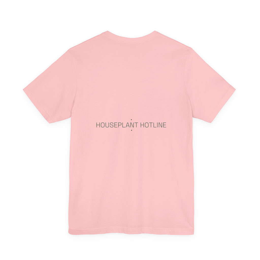 Houseplant Hotline - Trendy Teez Funny Tee (Back Print) mockup