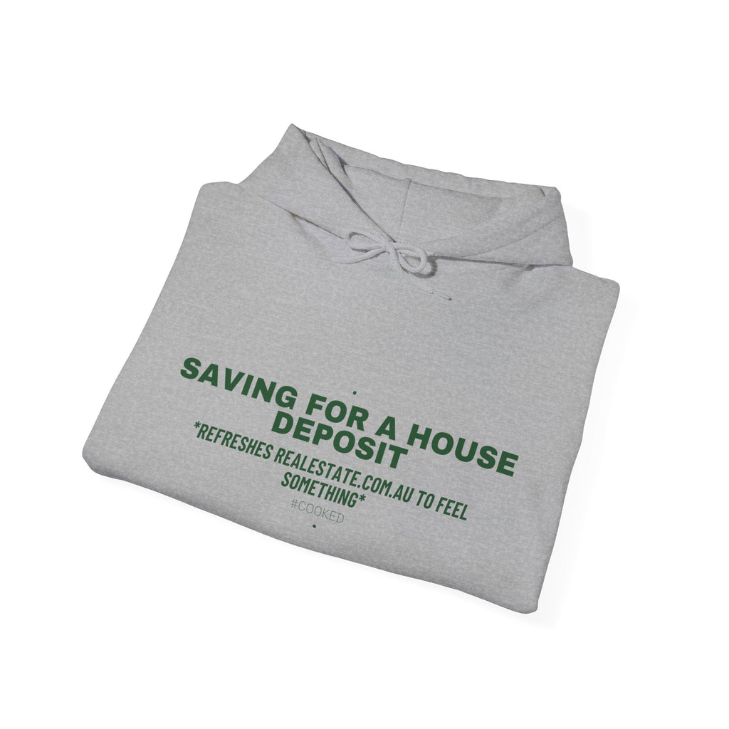 Saving For A House Deposit - Trendy Teez Funny Hoodie mockup