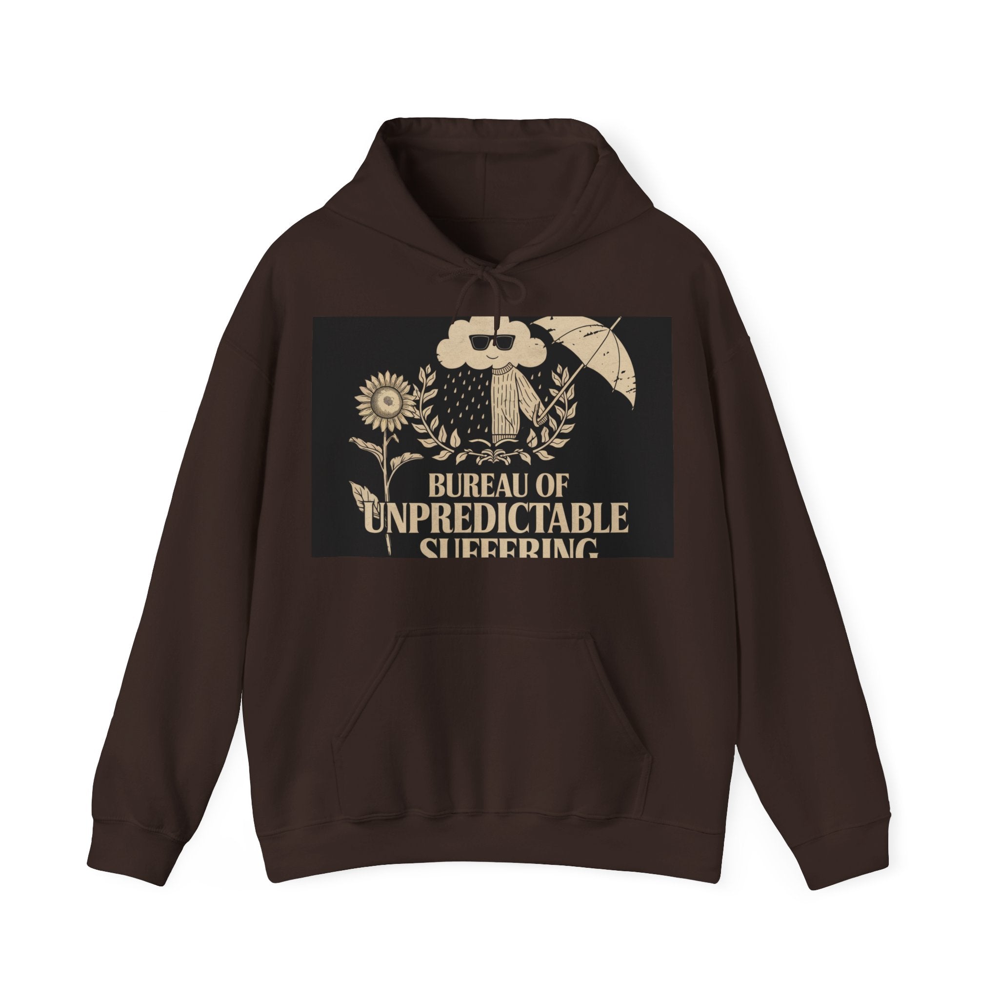 Bureau Of Unpredictable Suffering - Trendy Teez Funny Hoodie mockup