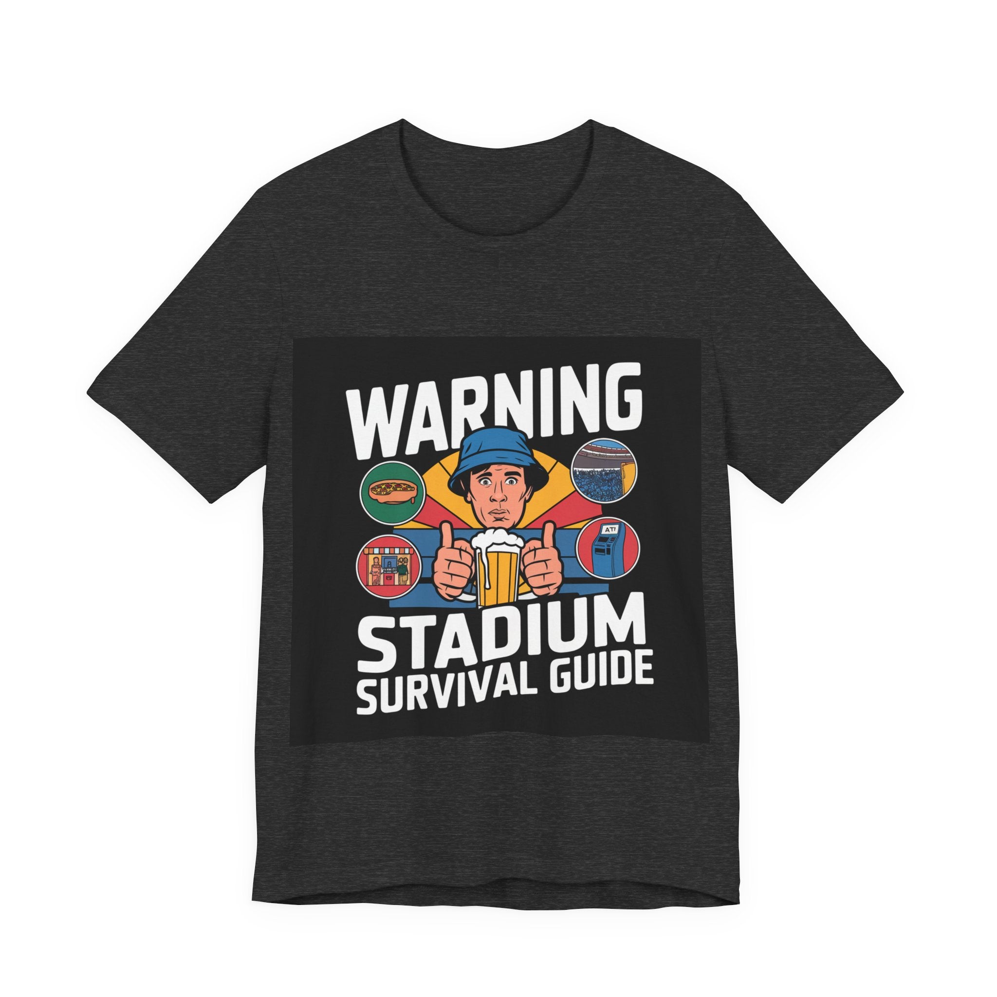 Stadium Survival Guide - Trendy Teez Funny Tee mockup