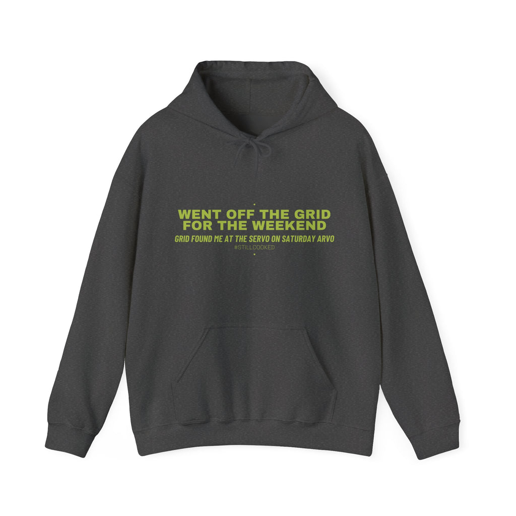 Went Off The Grid For The Weekend - Trendy Teez Funny Hoodie mockup