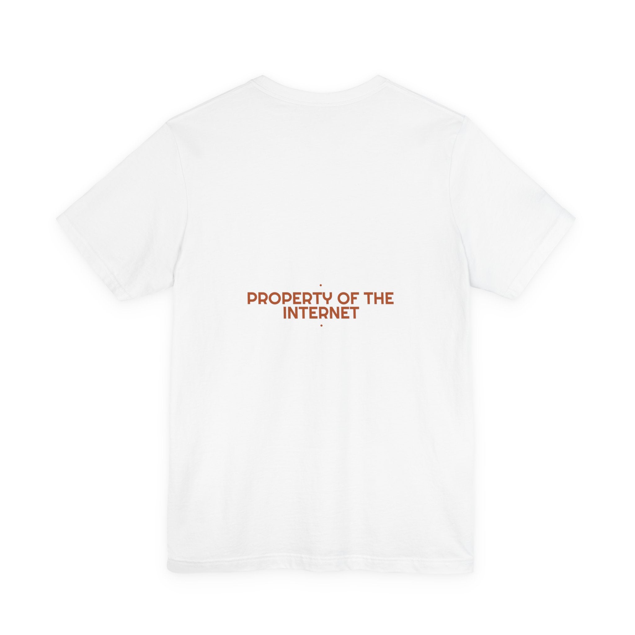 Property Of The Internet - Trendy Teez Funny Tee (Back Print) mockup