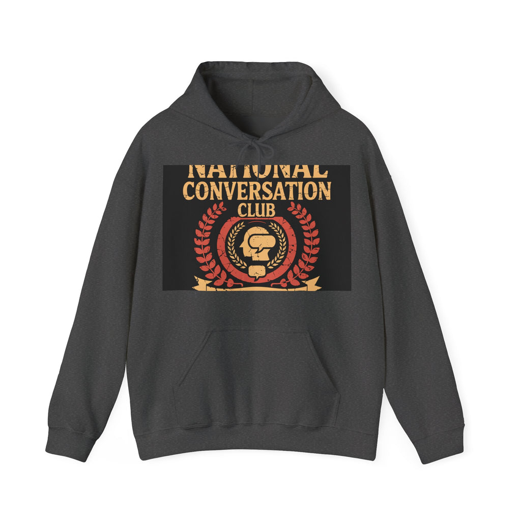 National Conversation Club - Trendy Teez Funny Hoodie mockup