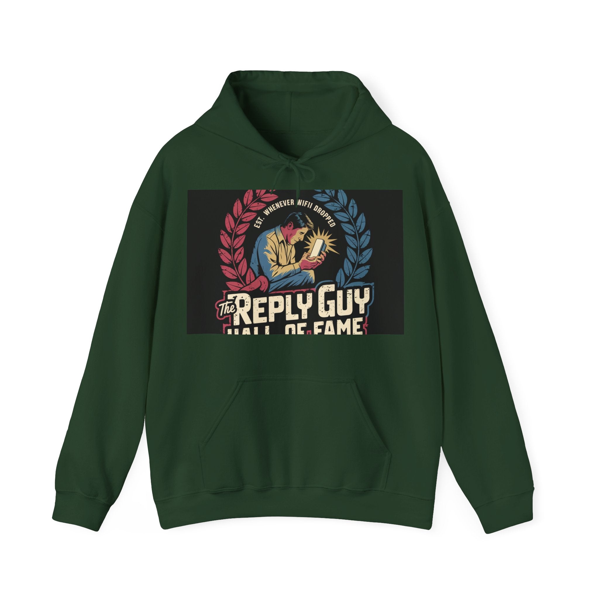 The Reply Guy Hall Of Fame - Trendy Teez Funny Hoodie mockup