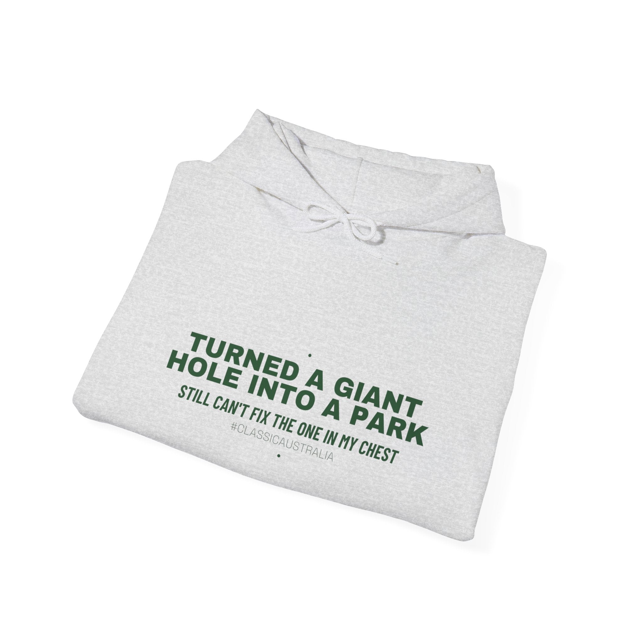 Turned A Giant Hole Into A Park — Funny Hoodie