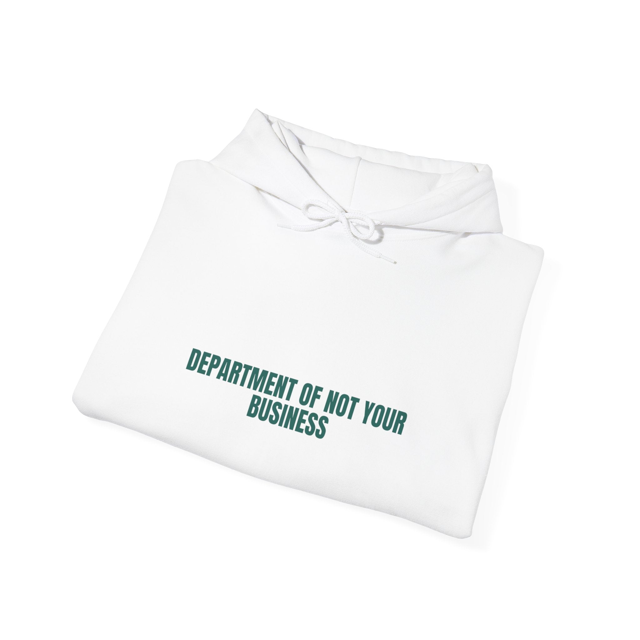 Department Of Not Your Business - Trendy Teez Funny Hoodie mockup