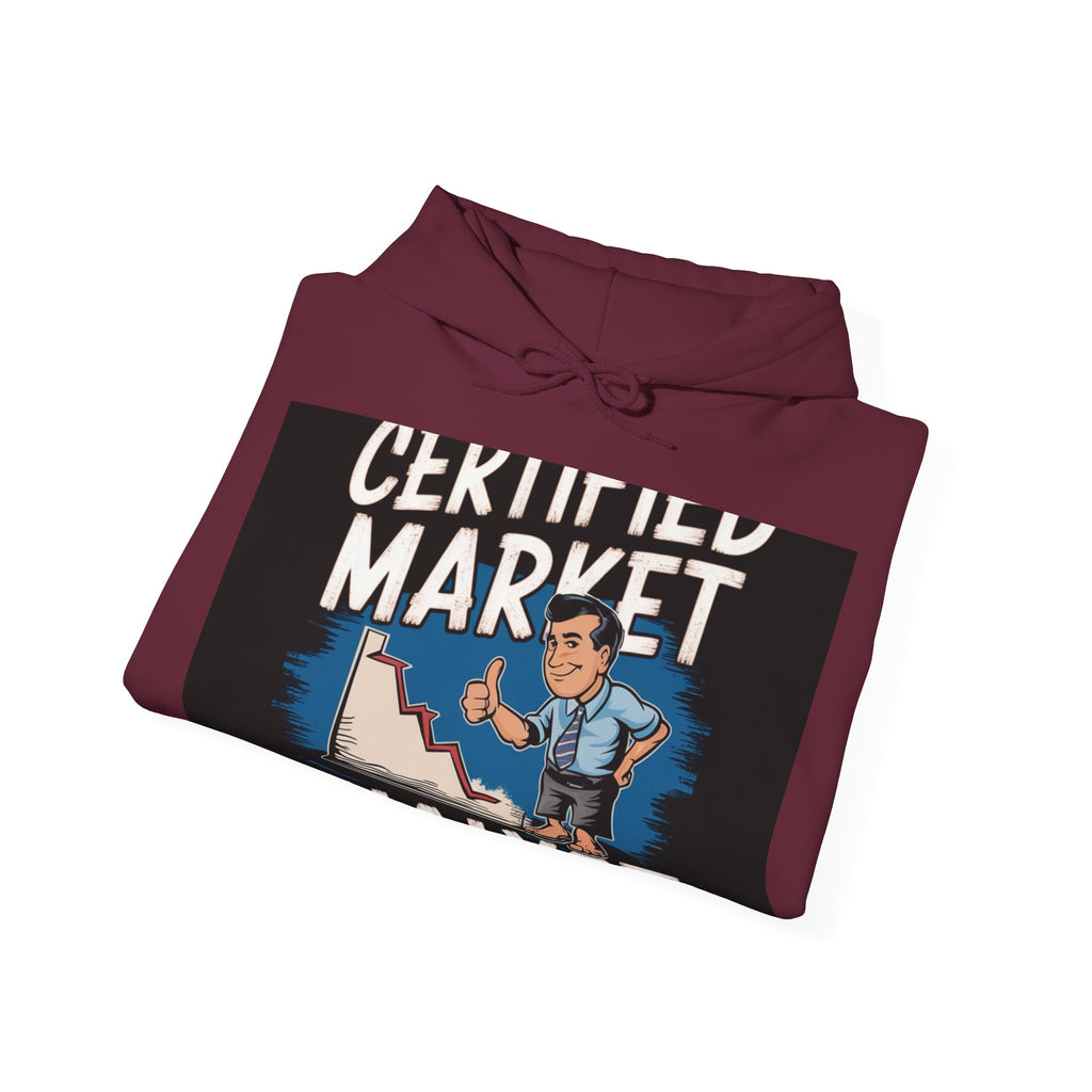 Certified Market Analyst - Trendy Teez Funny Hoodie mockup