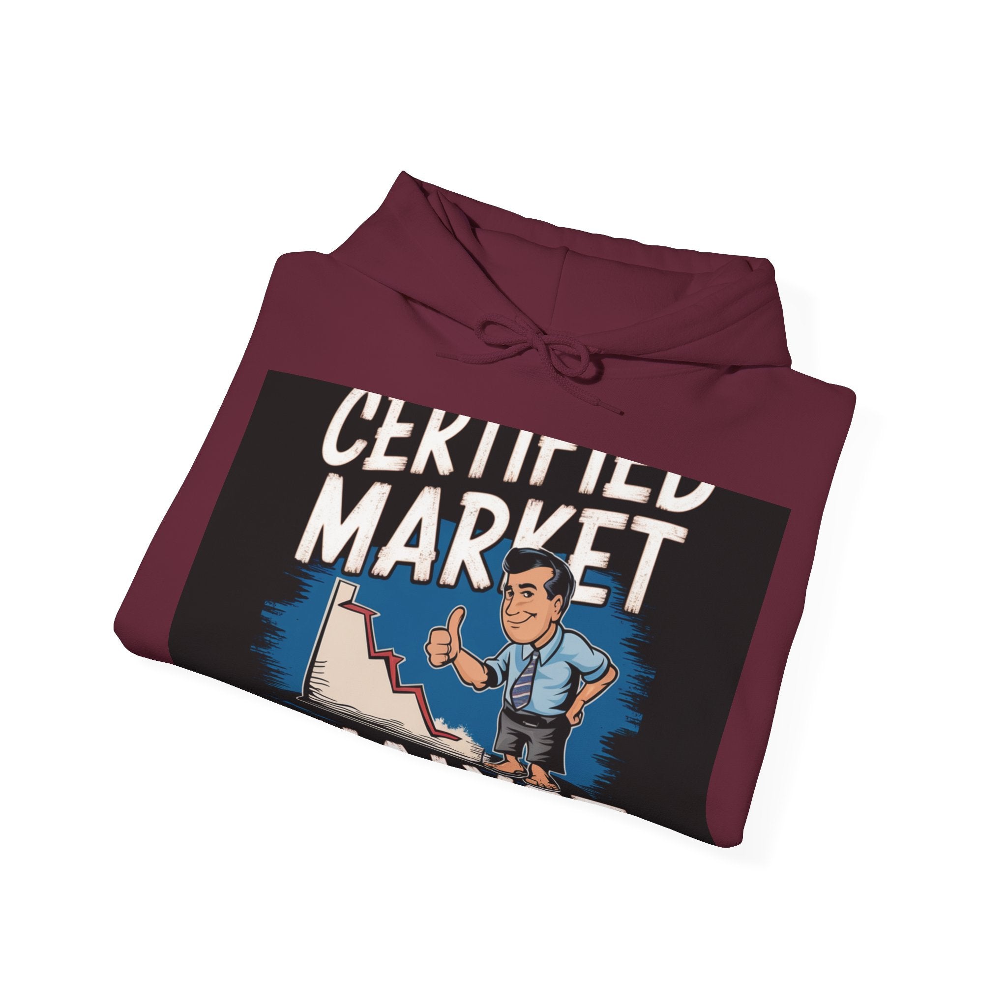 Certified Market Analyst - Trendy Teez Funny Hoodie mockup