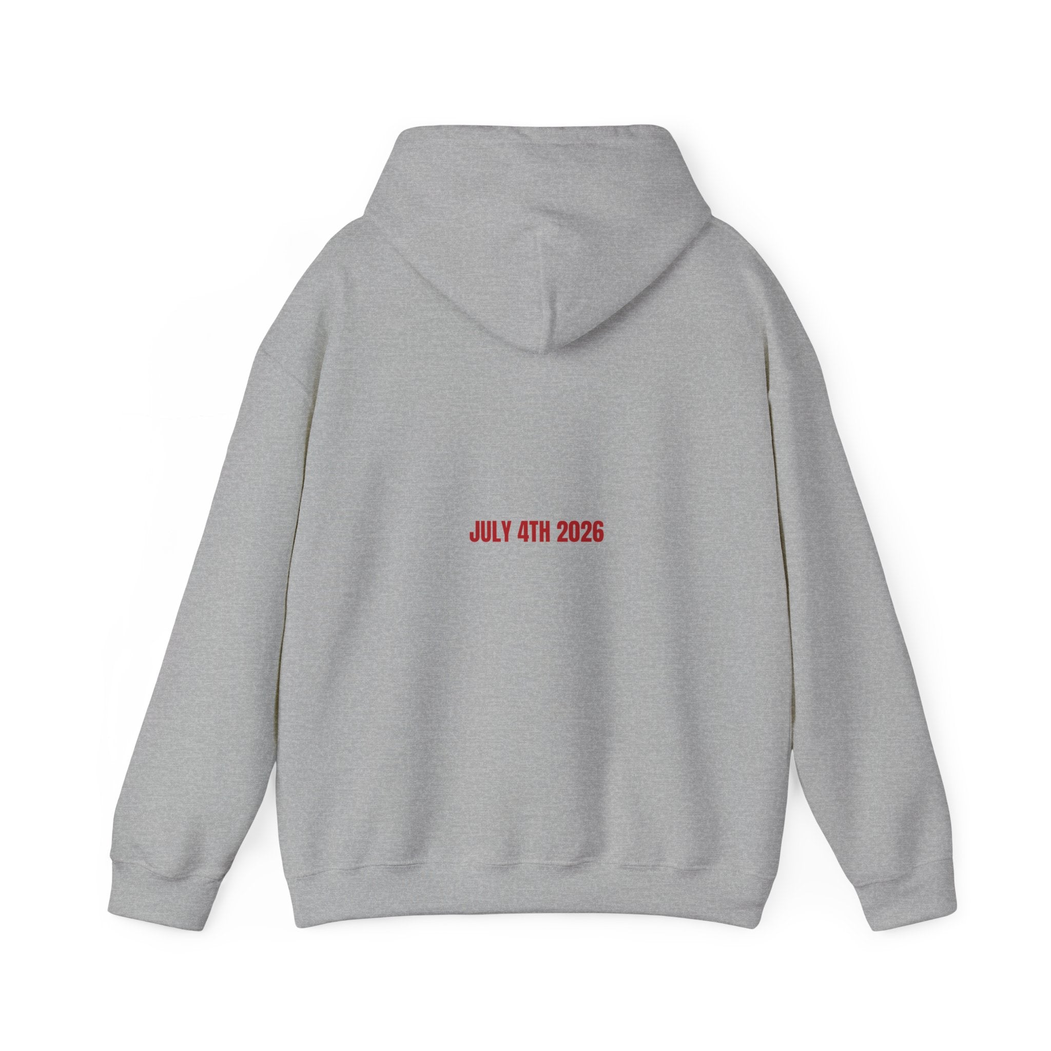 July 4Th 2026 - Trendy Teez Funny Hoodie (Back Print) mockup